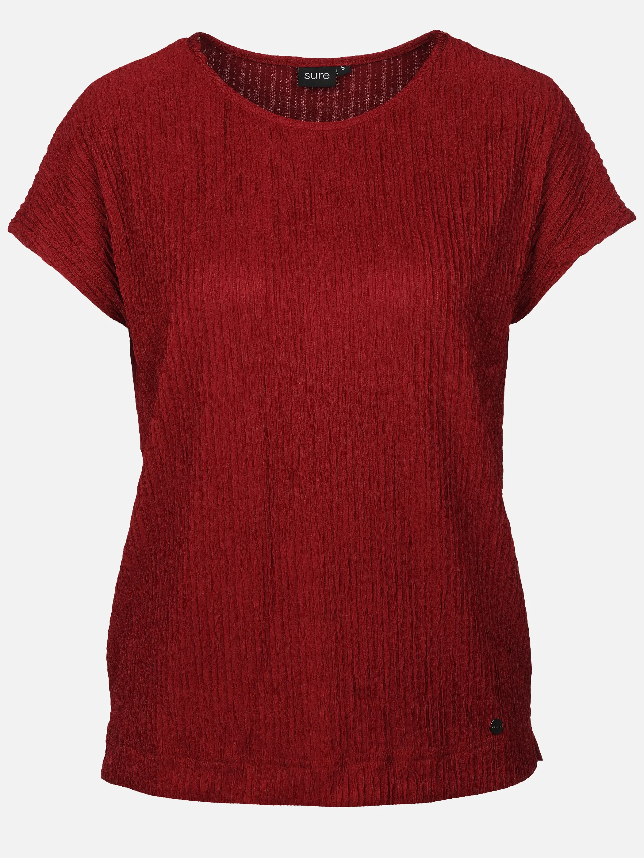 Sure Da-Plisse-T-Shirt Rot 926180 RHUBARB 1