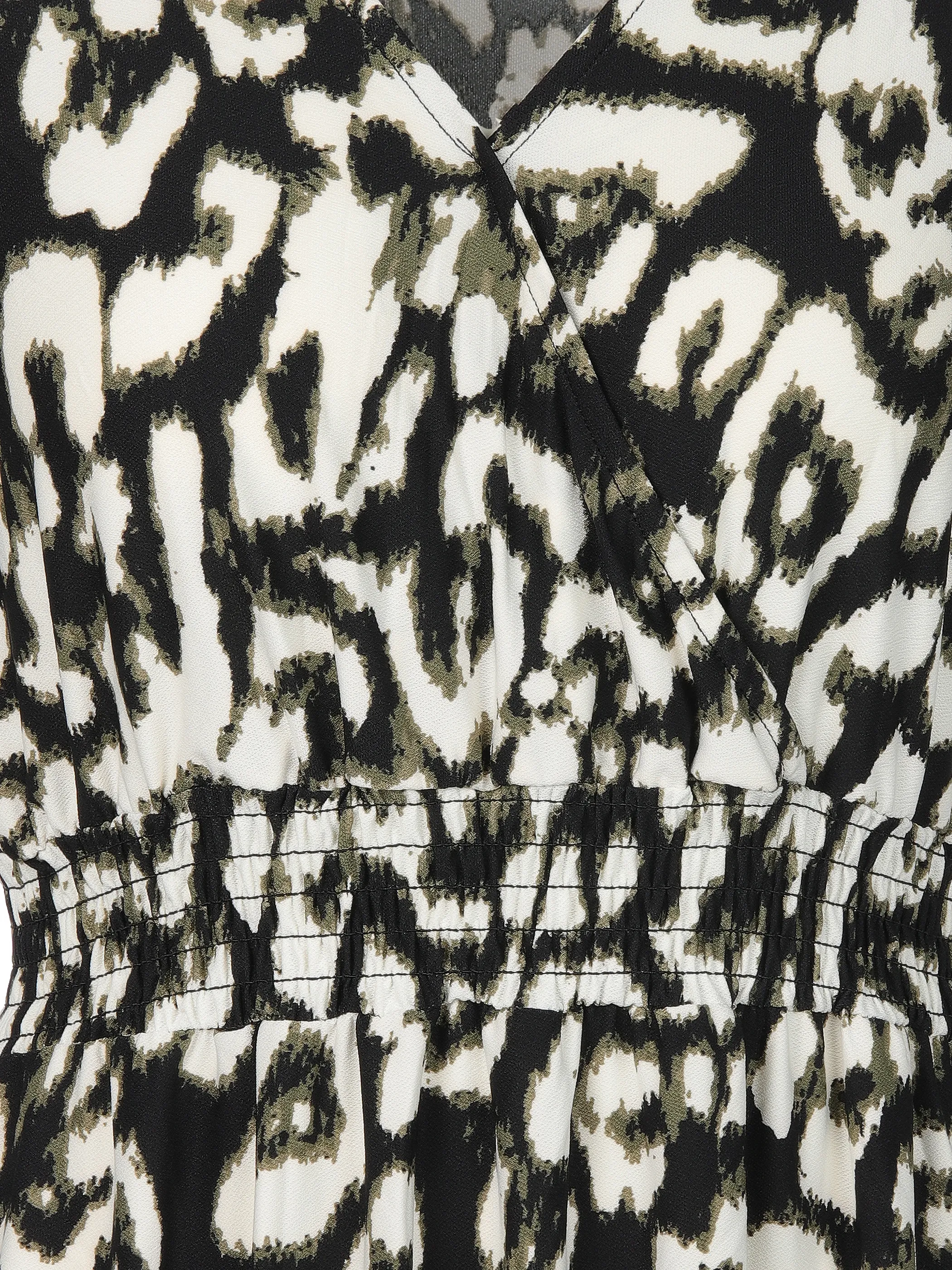 Sure Da-Jersey Kleid m.Alloverprint Oliv 908114 OLIVELEO 3