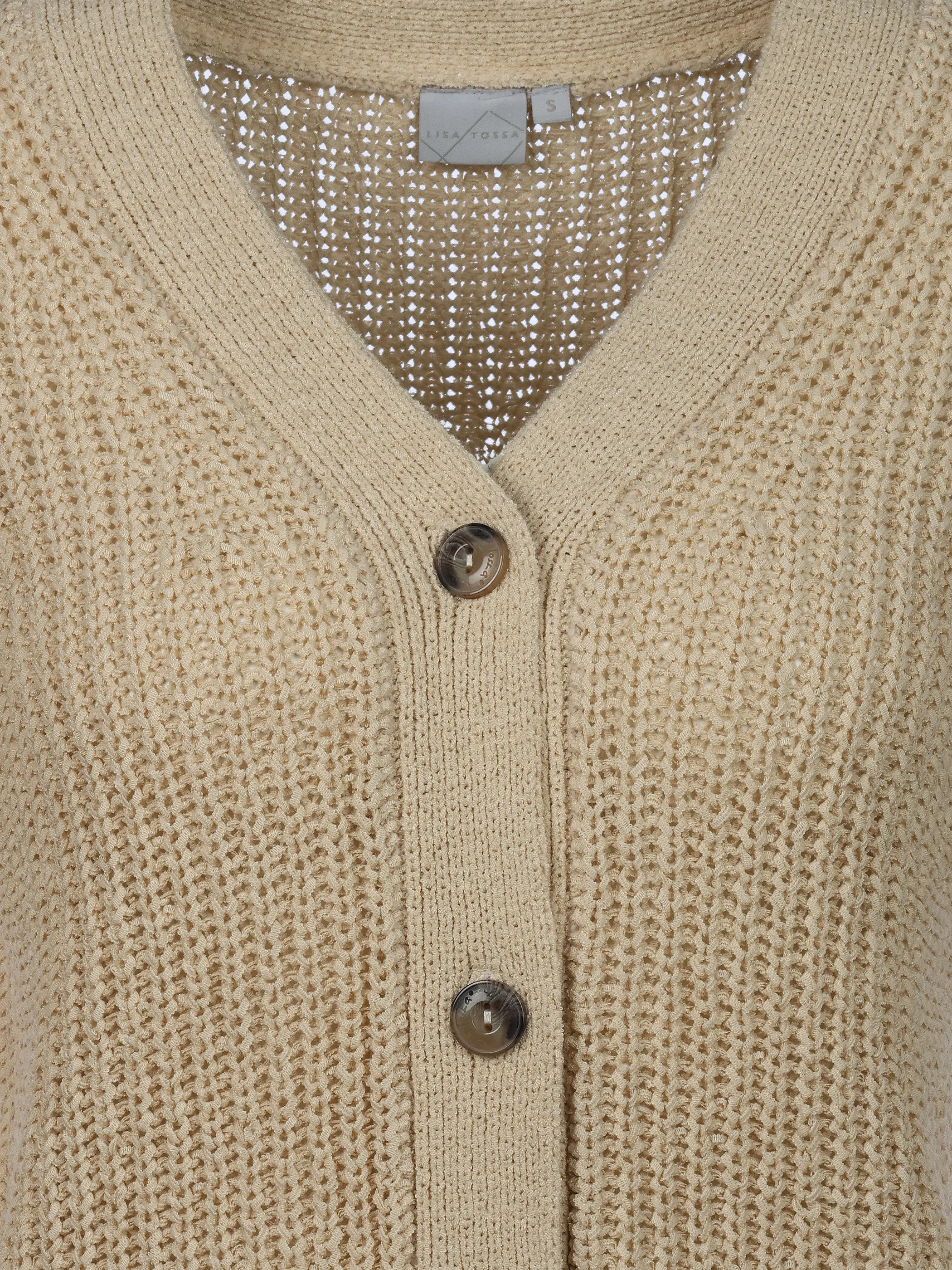 Lisa Tossa Da-Cardigan 1/2 Arm Beige 920857 OAK 3