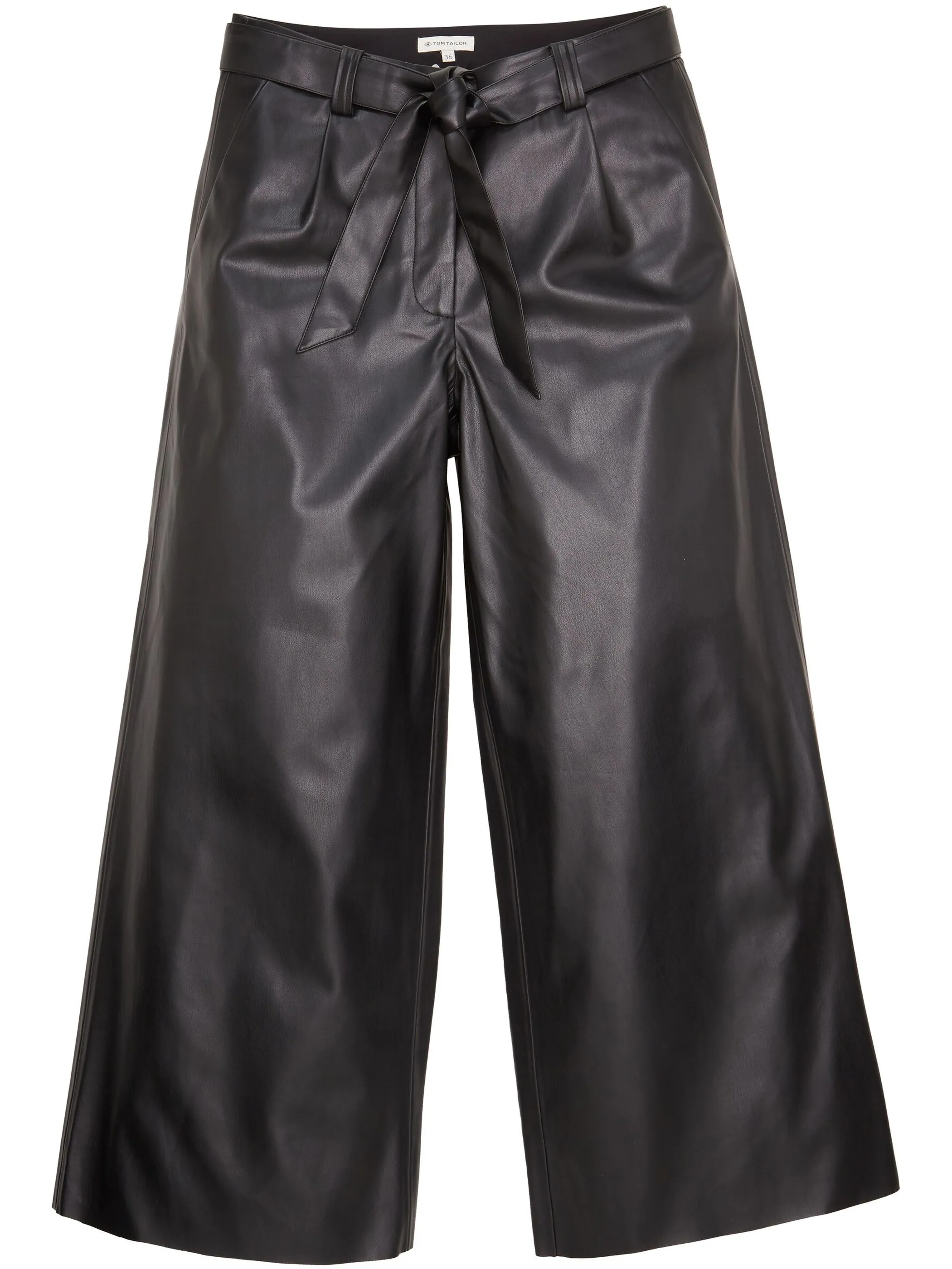 Tom Tailor 1039603 pants culotte PU Schwarz 887463 14482 1 Tom Tailor 1039603 pants culotte PU Schwarz 887463 14482 1