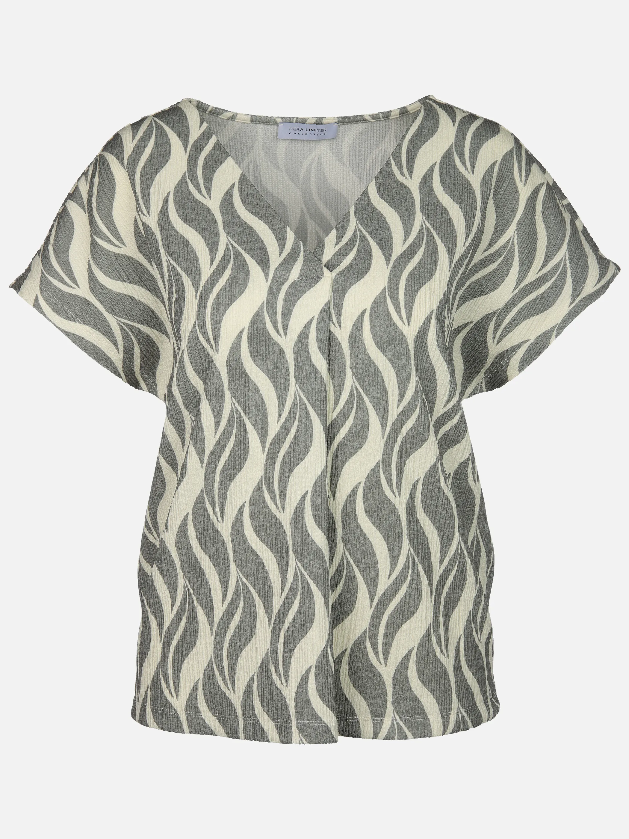 Lisa Tossa Da-Crincle-Shirt m. Print Oliv 913503 DANCER 1
