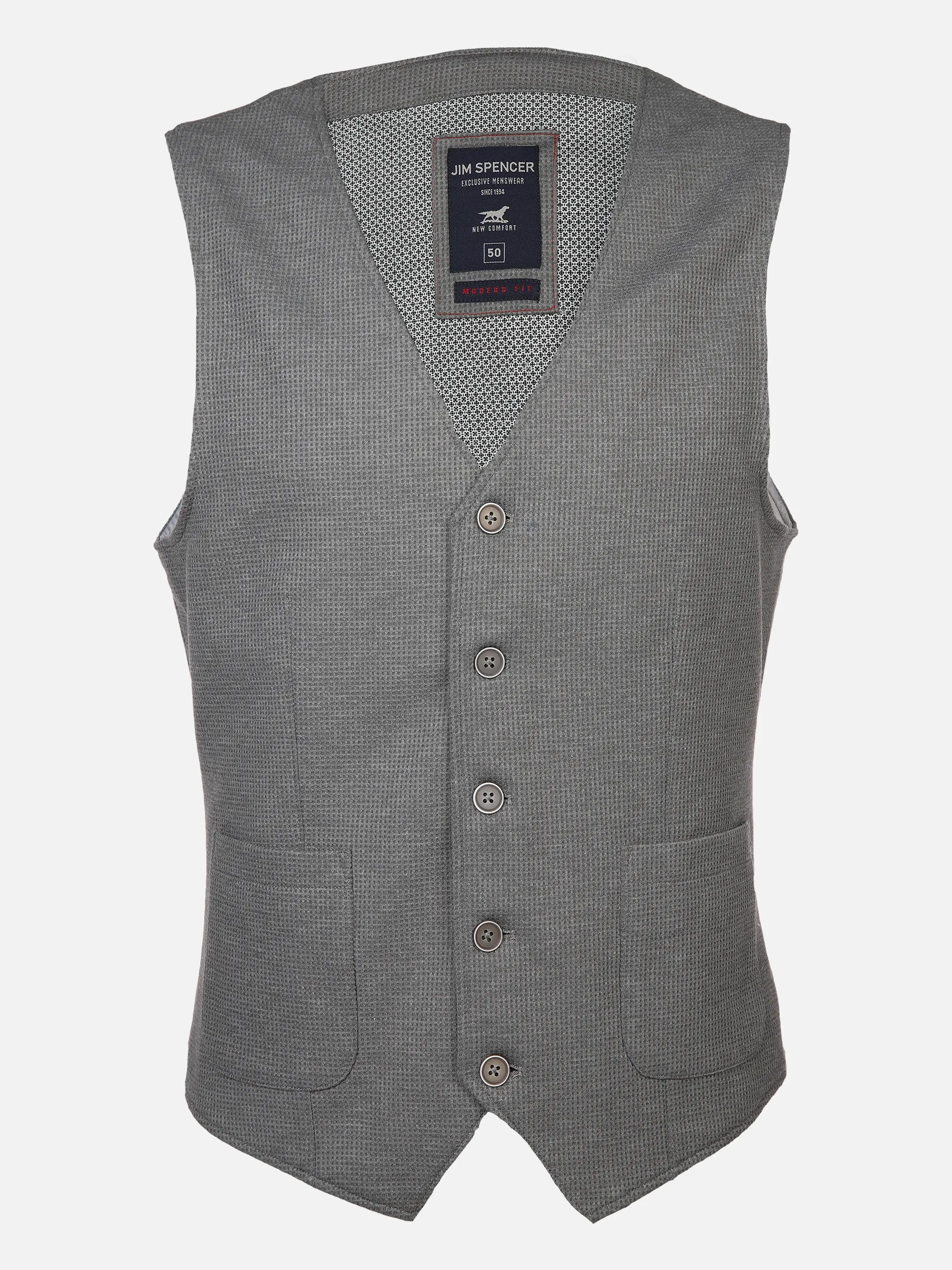 Jim Spencer He. Jerseyweste waffle Grau 878261 250 1 Jim Spencer He. Jerseyweste waffle Grau 878261 250 1