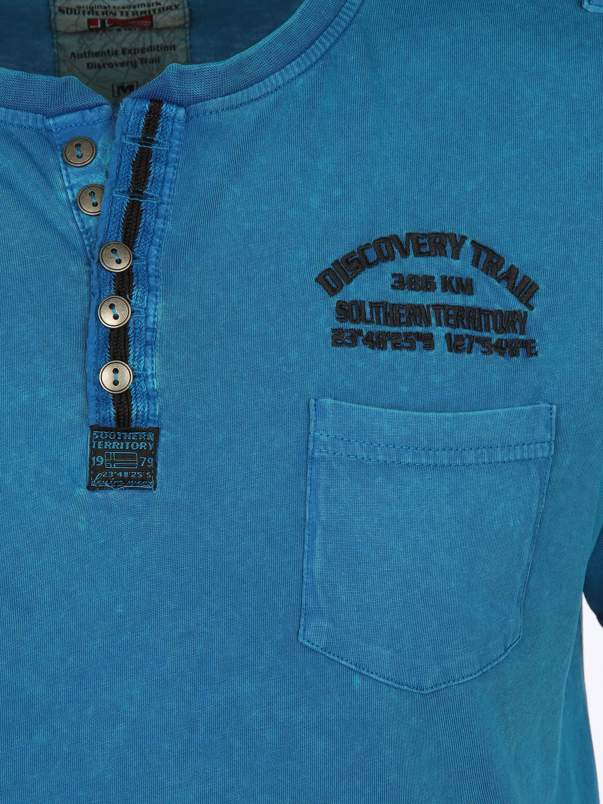 Southern Territory He. Henleyshirt 1/2 Arm washer Blau 905108 OCEAN 3 Southern Territory He. Henleyshirt 1/2 Arm washer Blau 905108 OCEAN 3