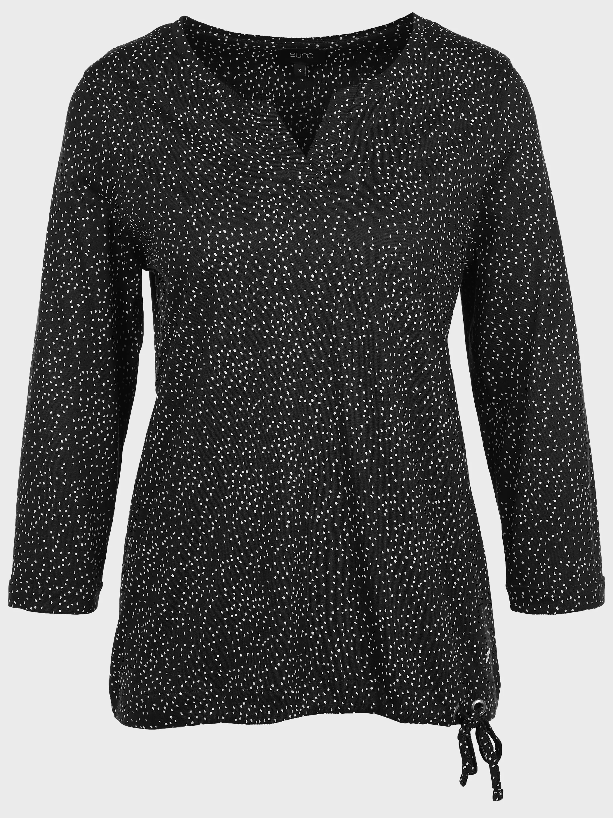 Sure Da-Shirt m. 3/4 Arm Schwarz 889303 BLACK OFF 1