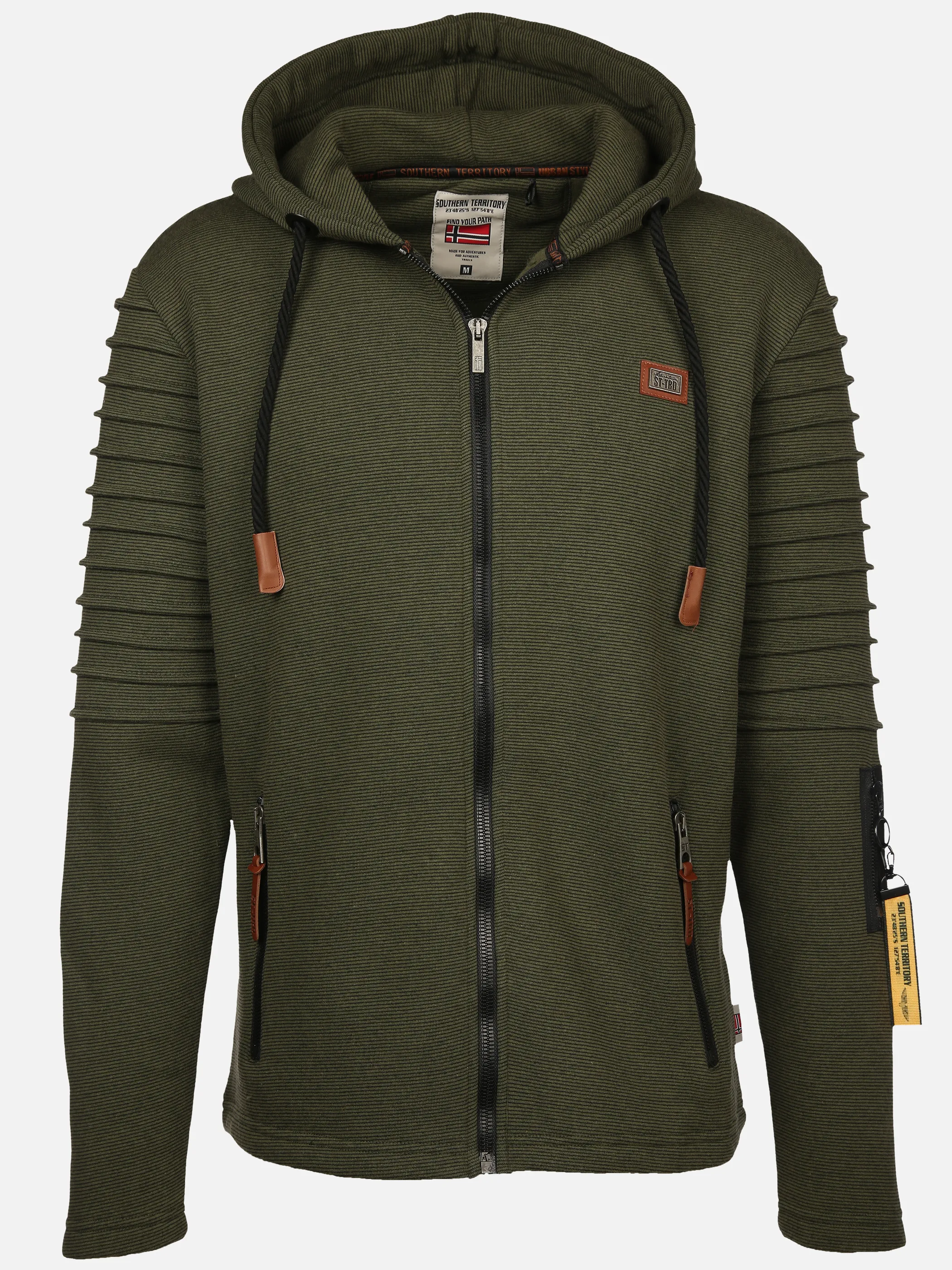 Southern Territory He. Bikersweatjacke grindle Oliv 919492 OLIVE 1