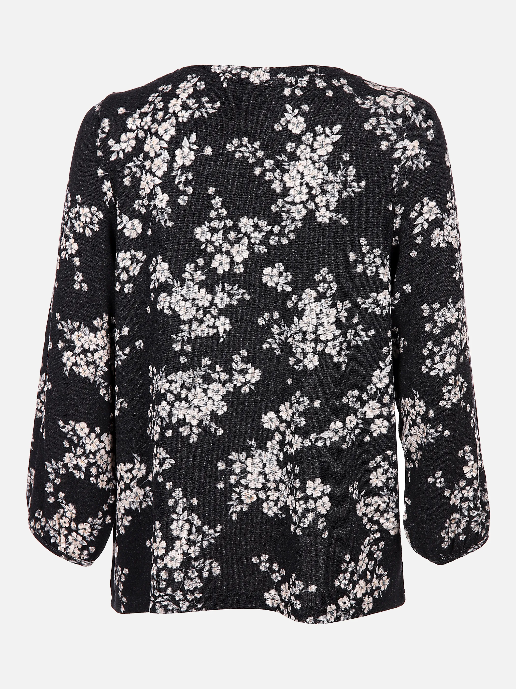 Street One A315656 cosy flower shirt Schwarz 846503 30001 2