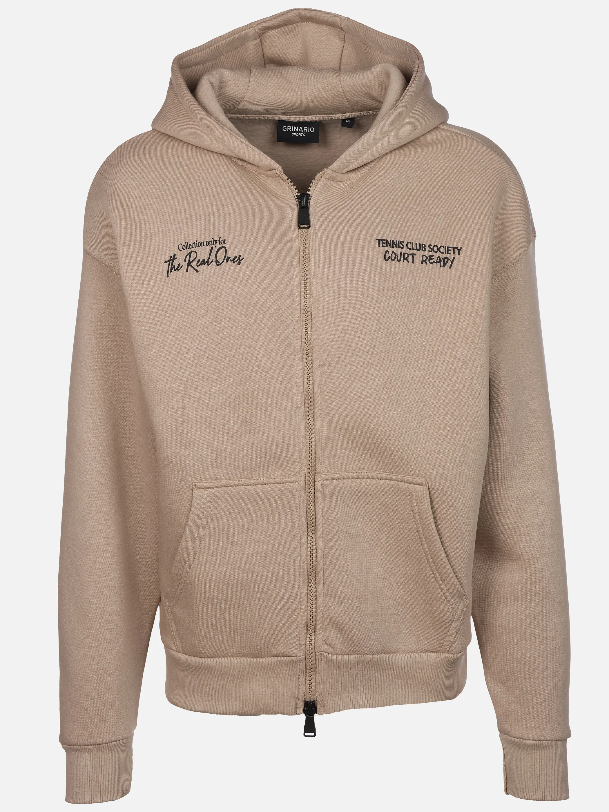 Grinario Sports He-Sweatjacke, m. Kapuze u. Kängurutasche Beige 930315 20400 1