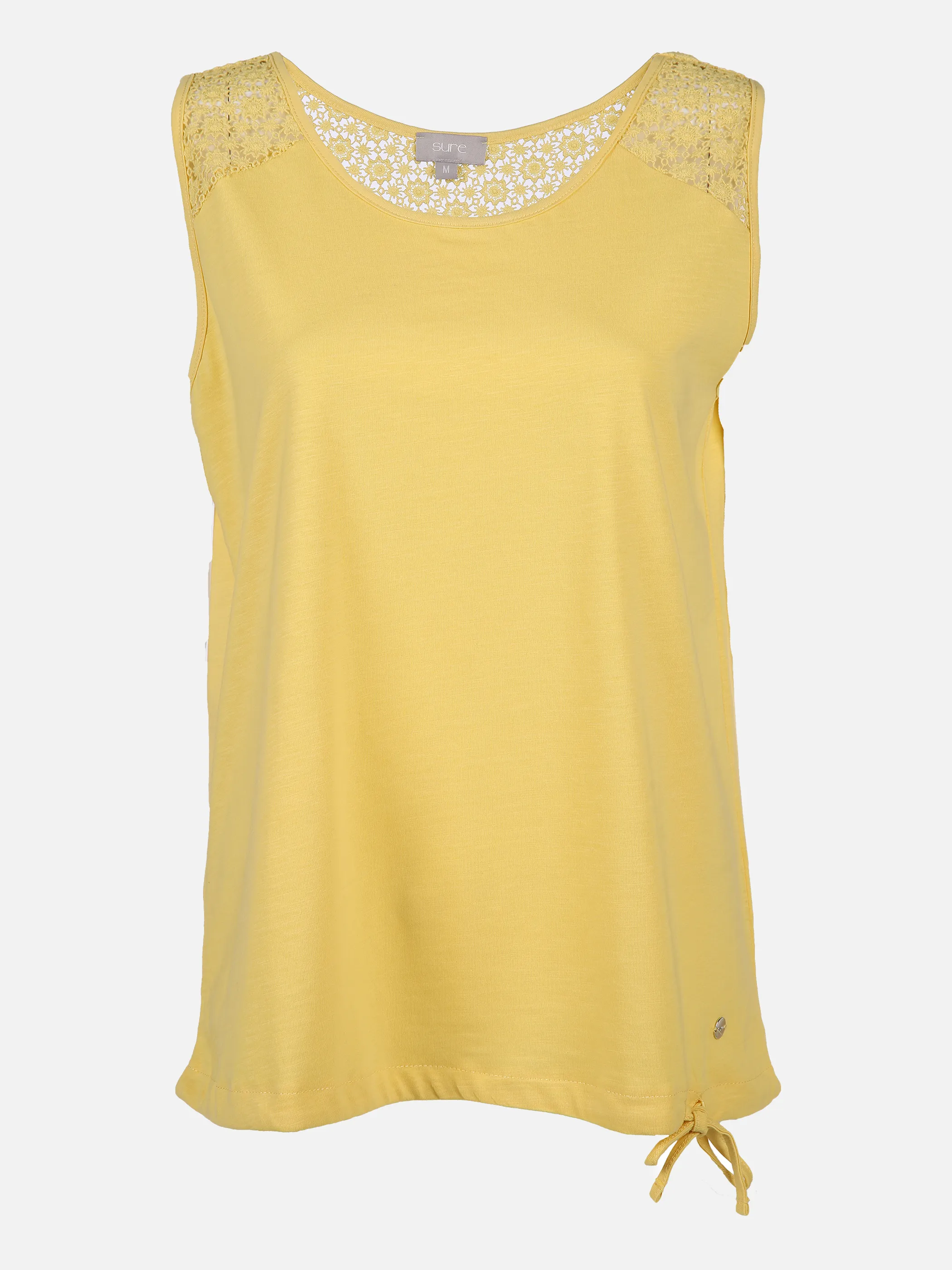Sure Da-Tank-Top mit Spitze Gelb 837364 SUN YELLOW 1