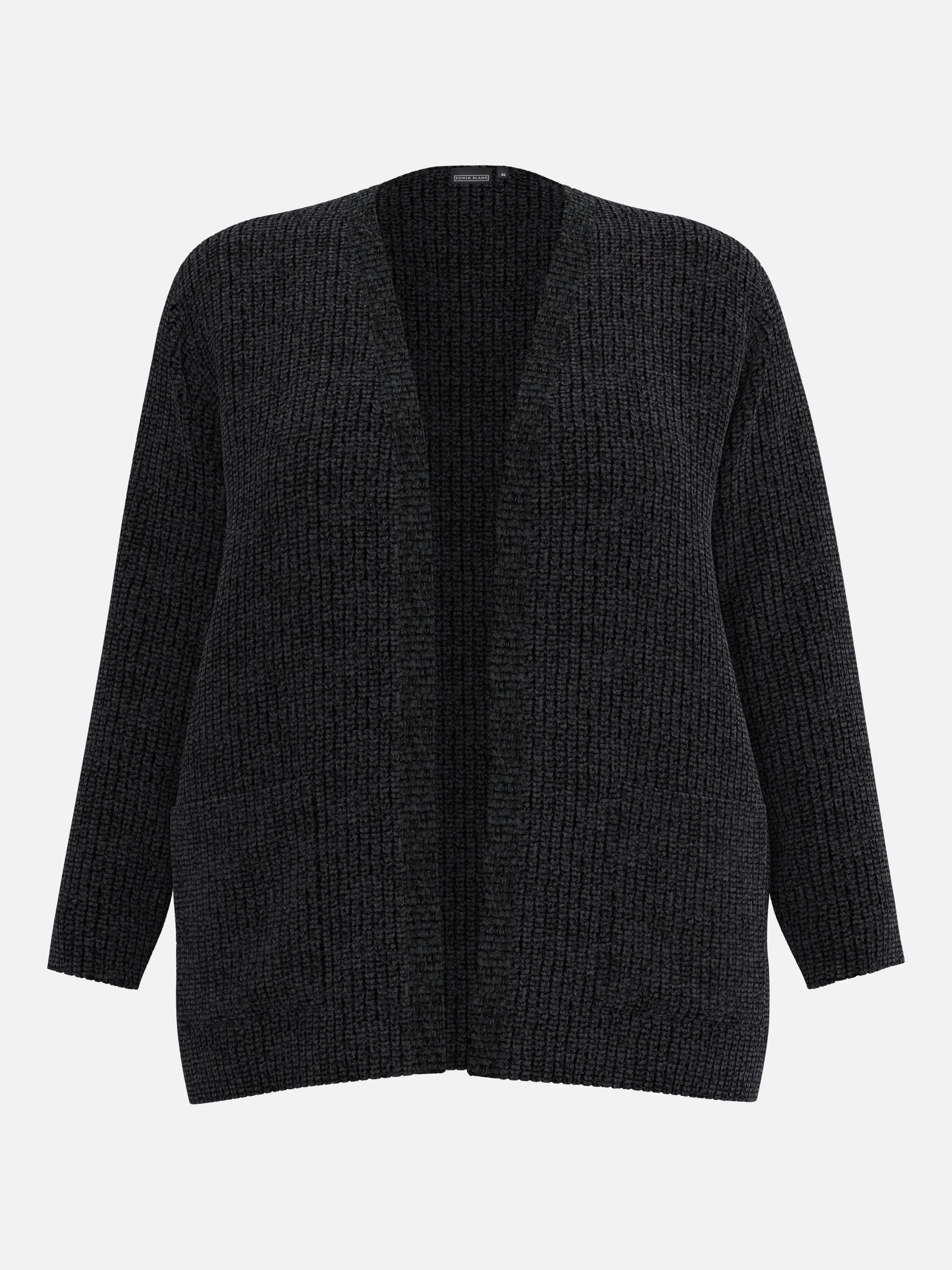Sonja Blank Da-gr.Gr. langer Cardigan Schwarz 930002 BLACK 4