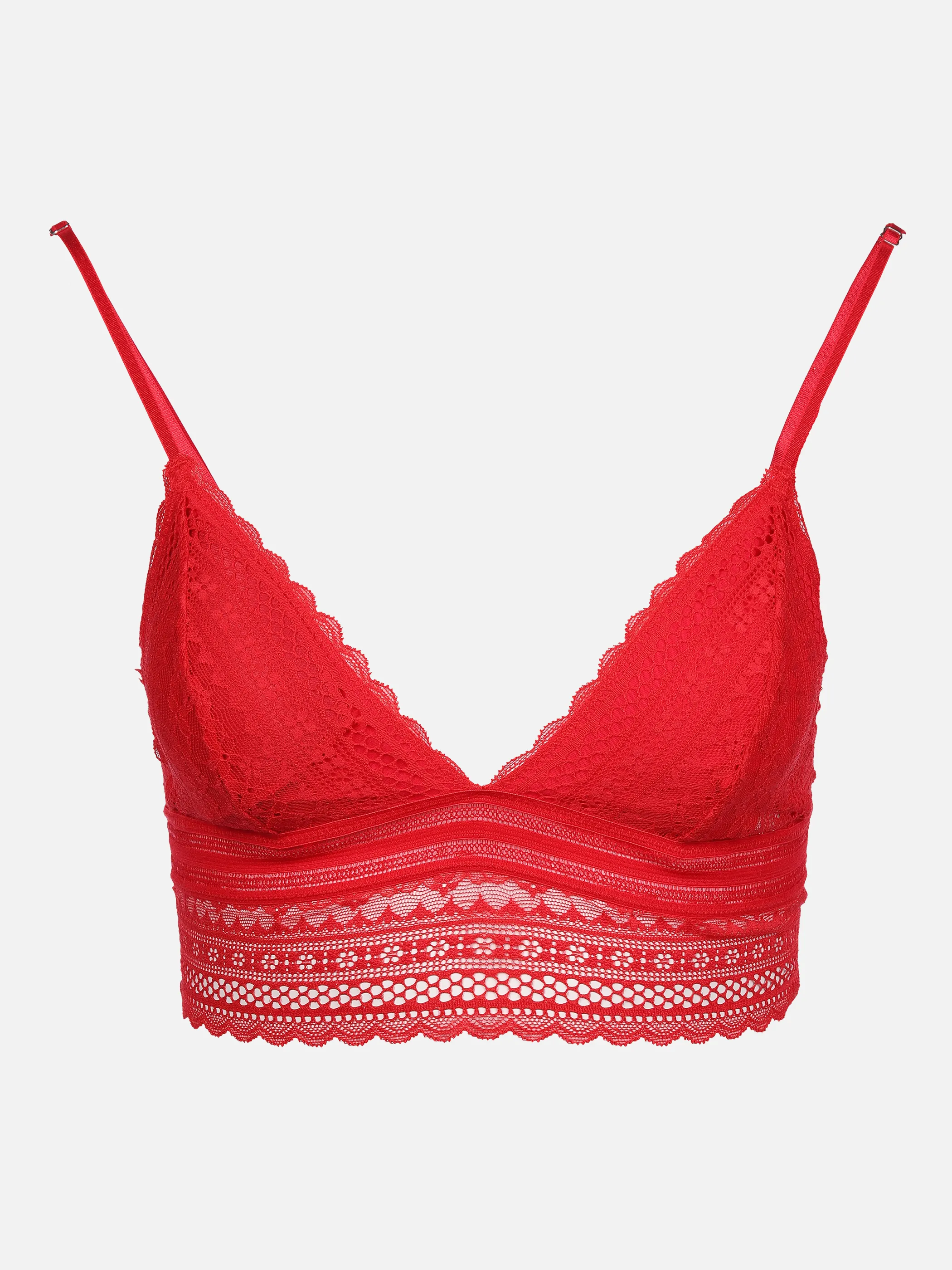 Sure Bustier Top mit Spitze Rot 858226 ROT 1