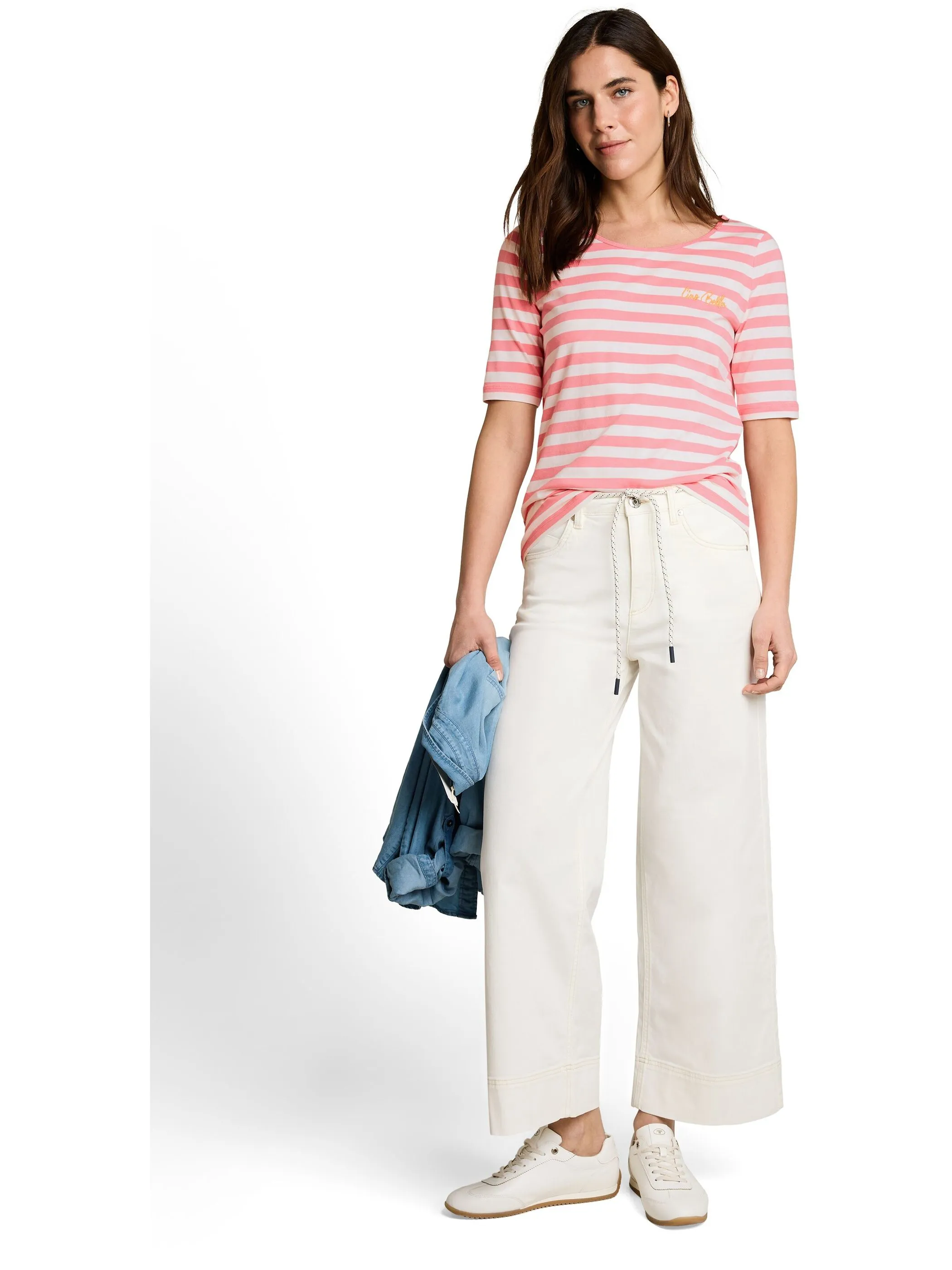 Tom Tailor 1051218 T-Shirt small embro Pink 926015 40331 4