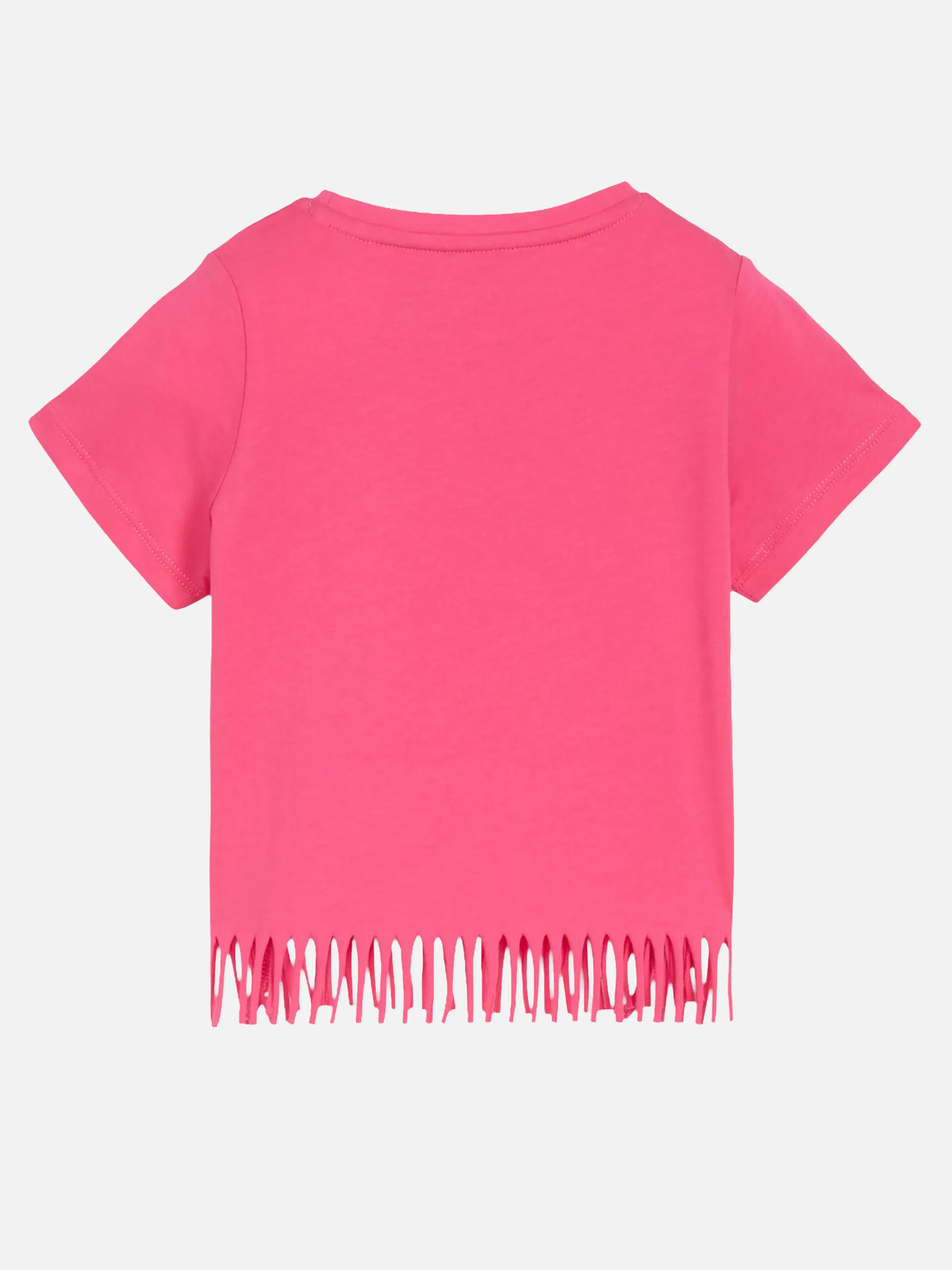 Tom Tailor 1049936 printed fringe t-shirt Pink 927858 11821 2