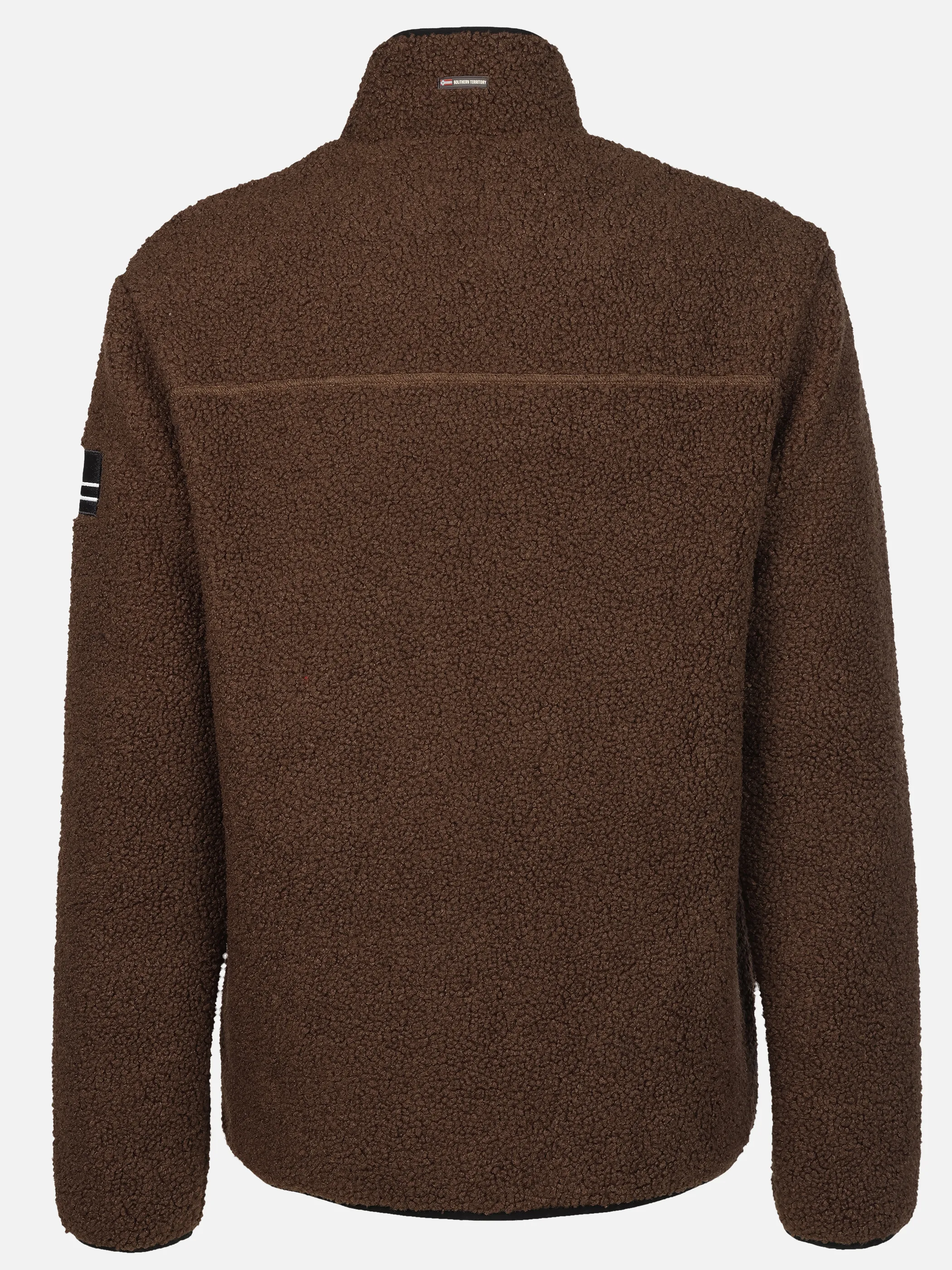 Southern Territory He. Sherpafleecejacke Brusttasche Braun 930737 BROWN 2