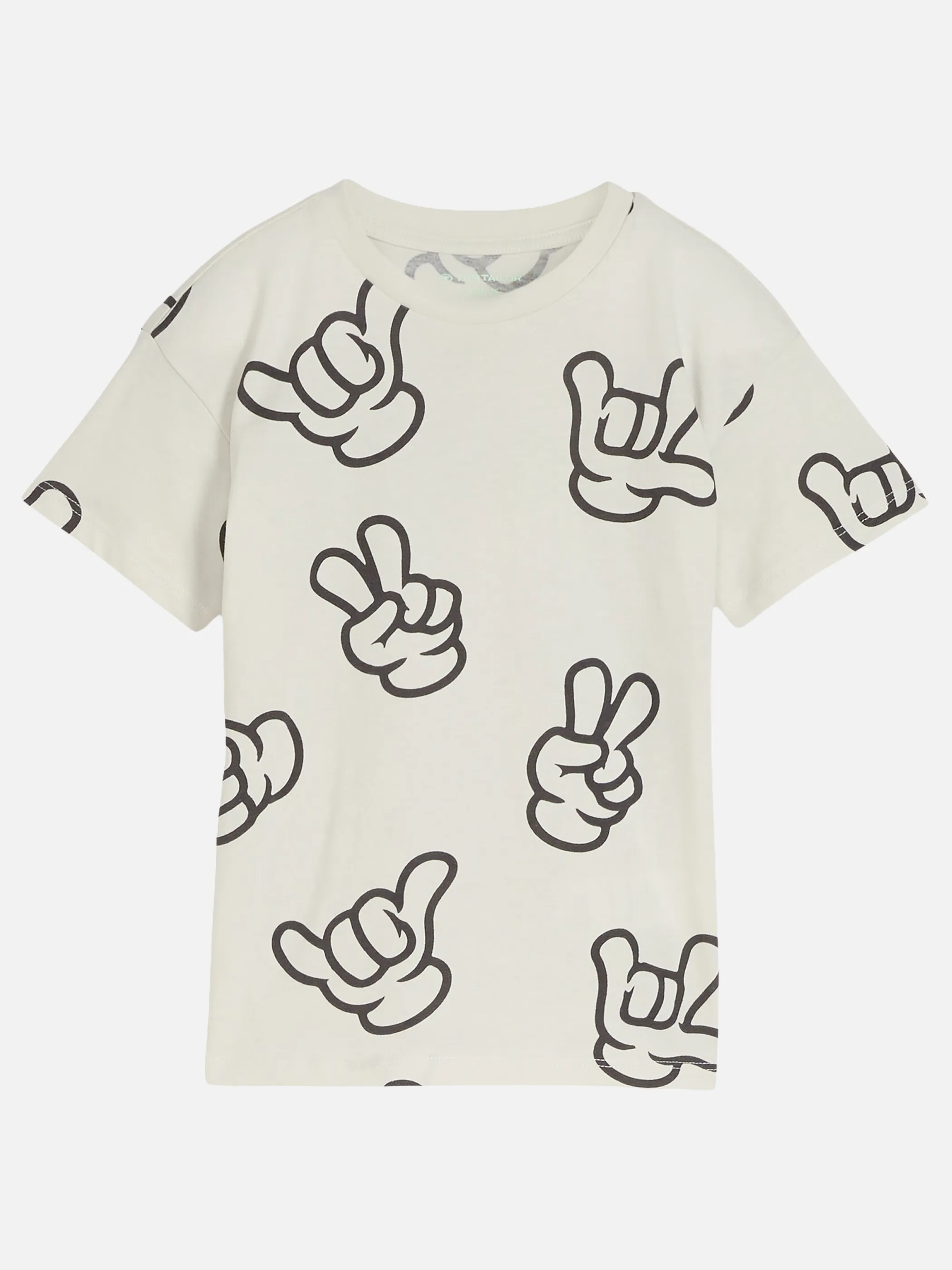 Tom Tailor 1050003 oversize allover printed t-shi Weiß 927996 39843 1