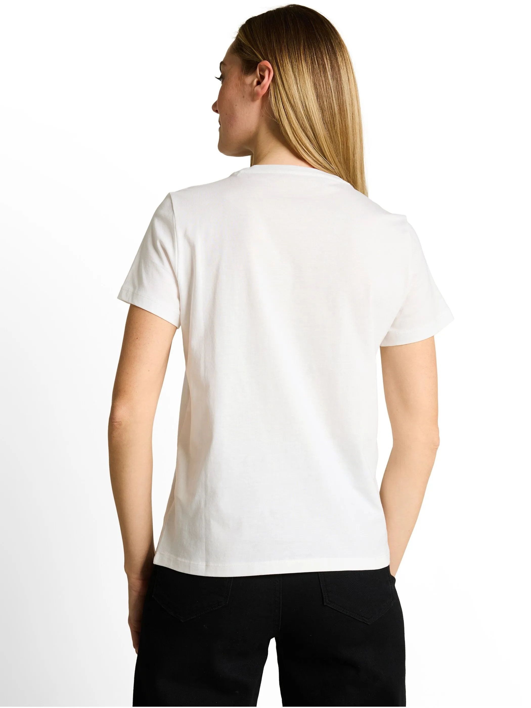Tom Tailor 1051217 T-Shirt basic with print Weiß 926010 10315 2