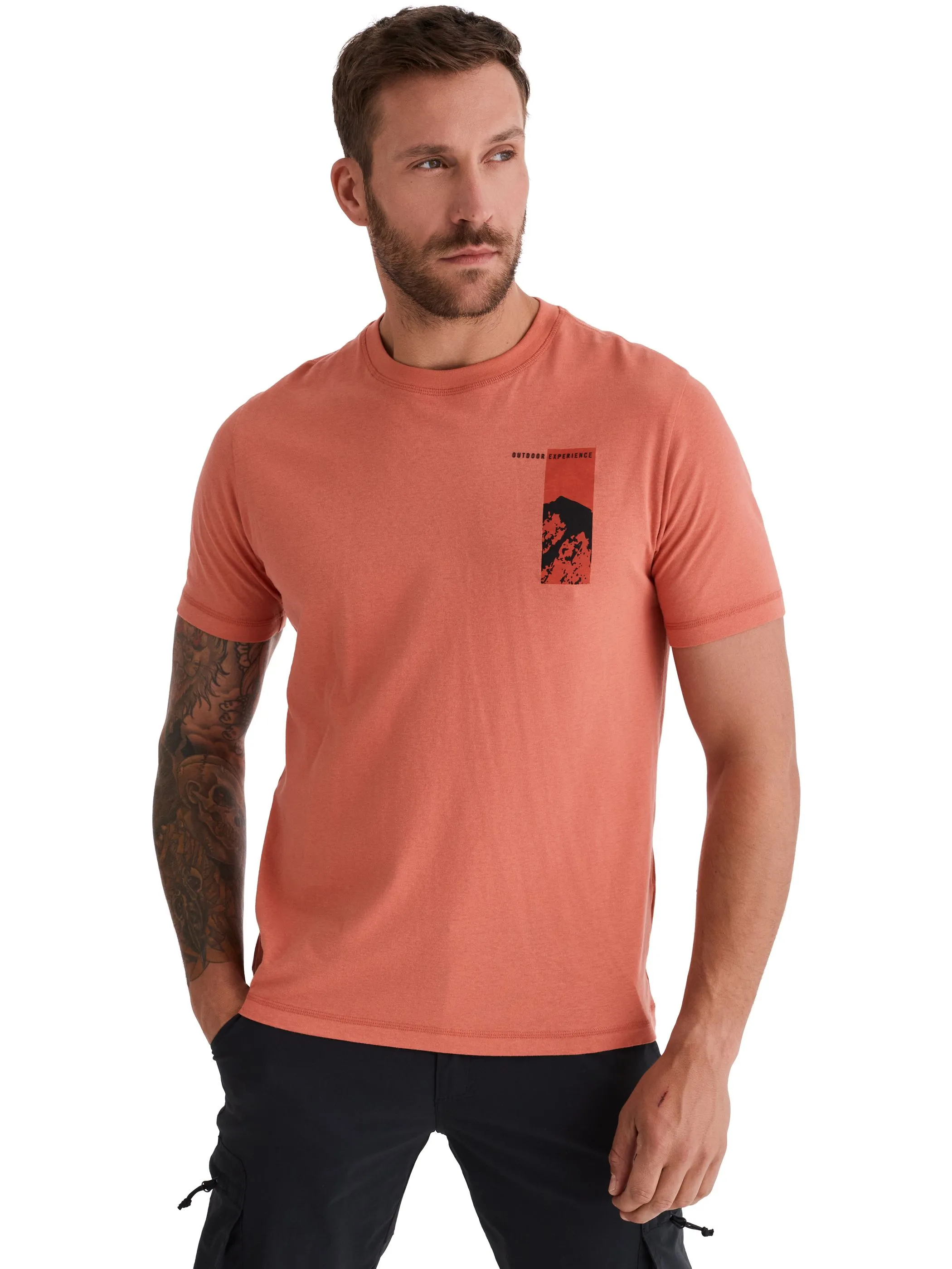 HERO by John Medoox 74306670002700 He-T-Shirt TIM,XXXL,o Orange 928348 2700 1