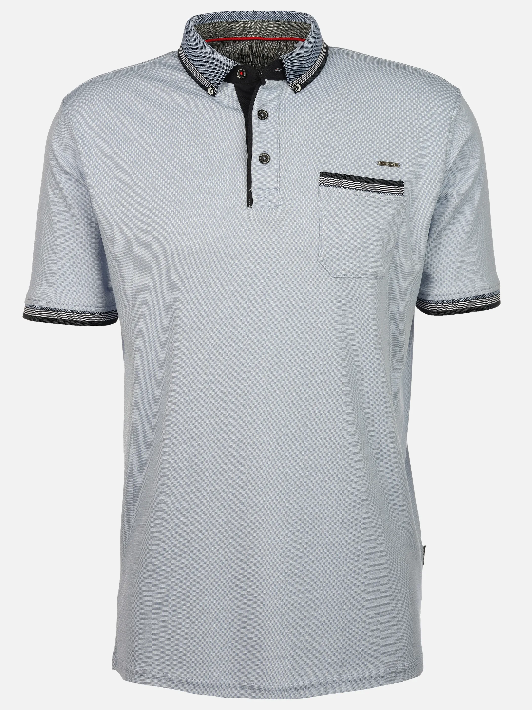 Jim Spencer He. Poloshirt 1/2 Arm Jacquard chi chi Blau 922530 BLUE 1