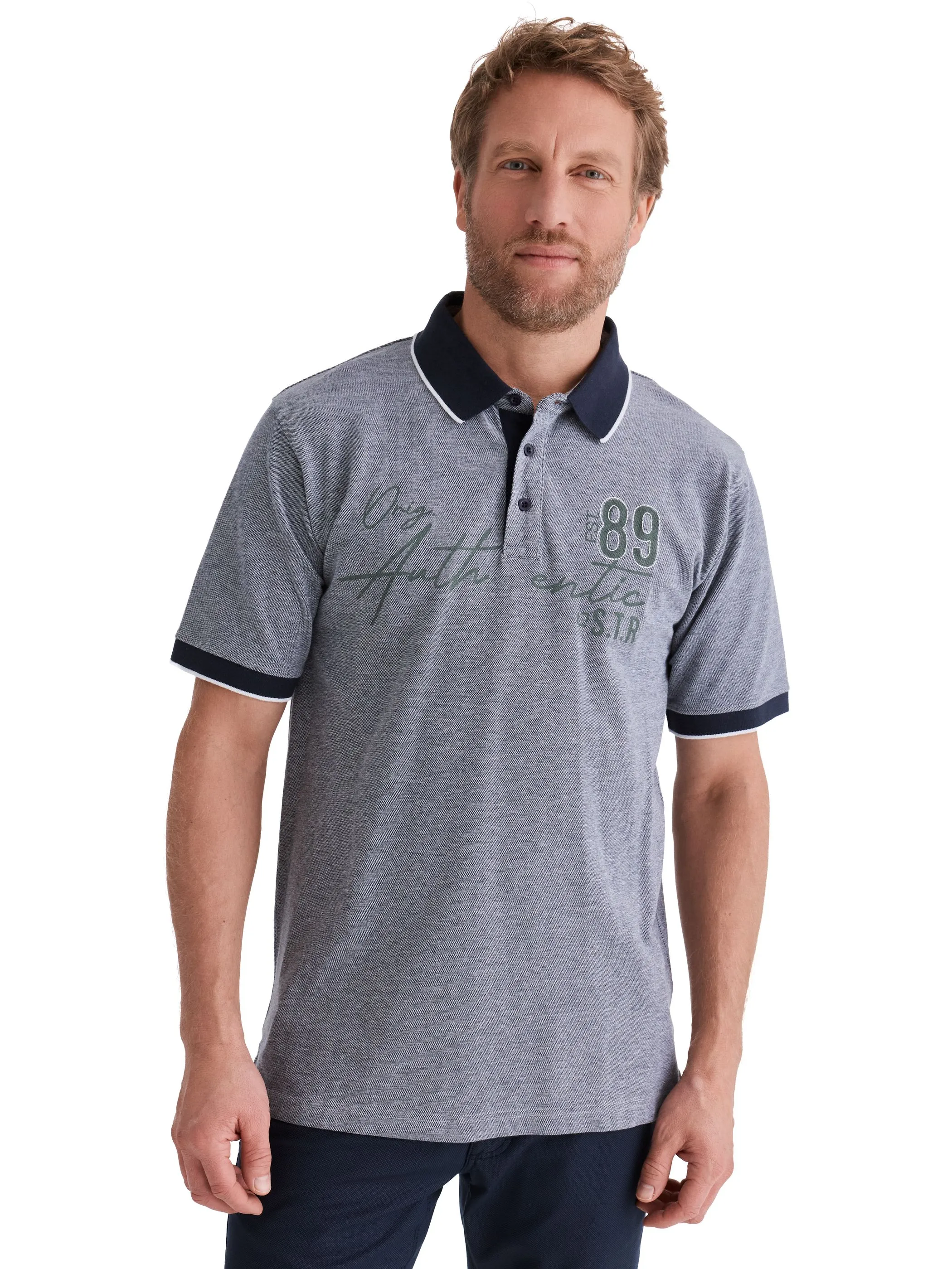 Stooker HAKA 74101210004702 He. Poloshirts, Blau 928378 4702 1