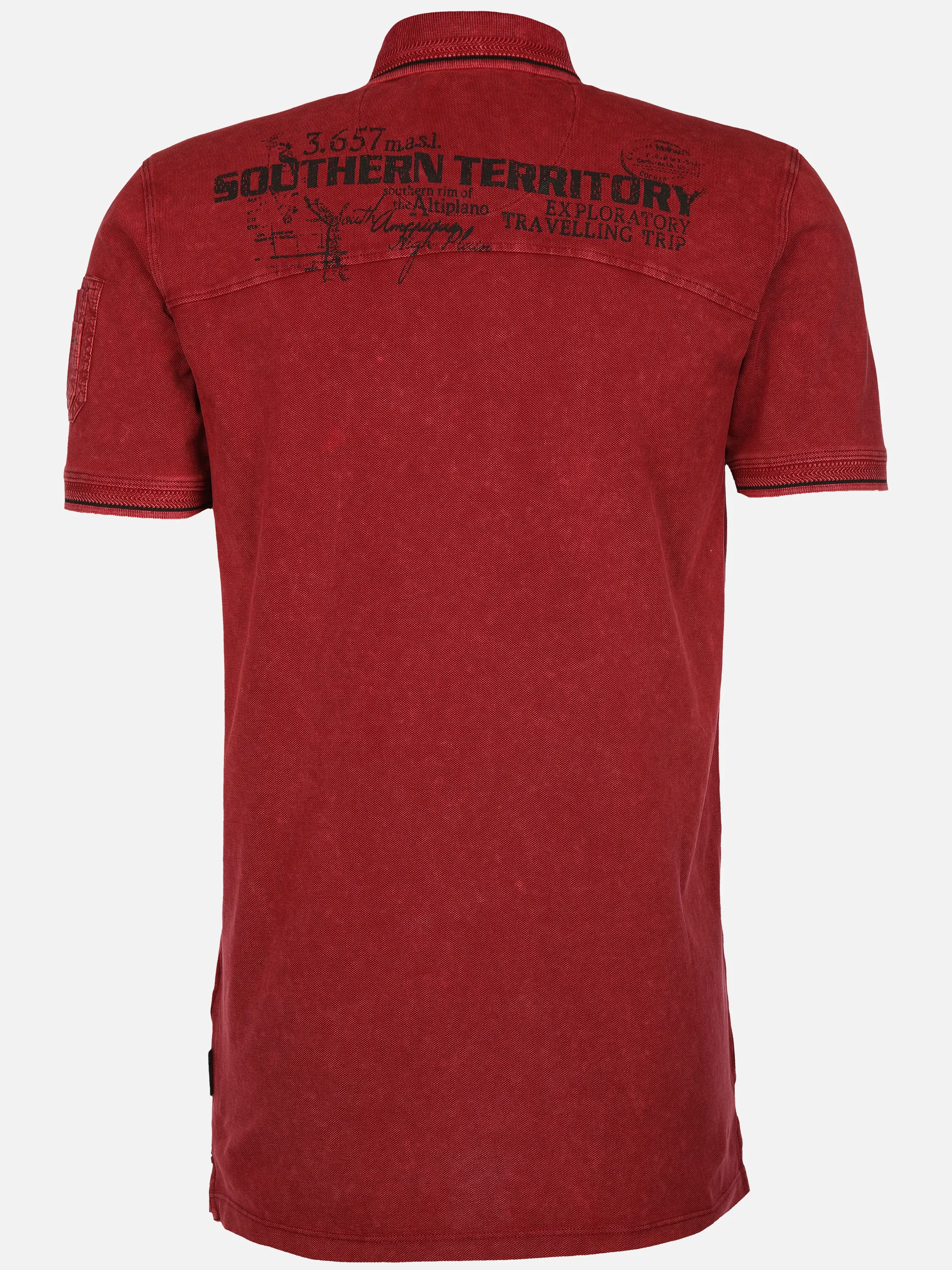 Southern Territory He. Poloshirt 1/2 Arm washer Rot 905099 DK RED 2