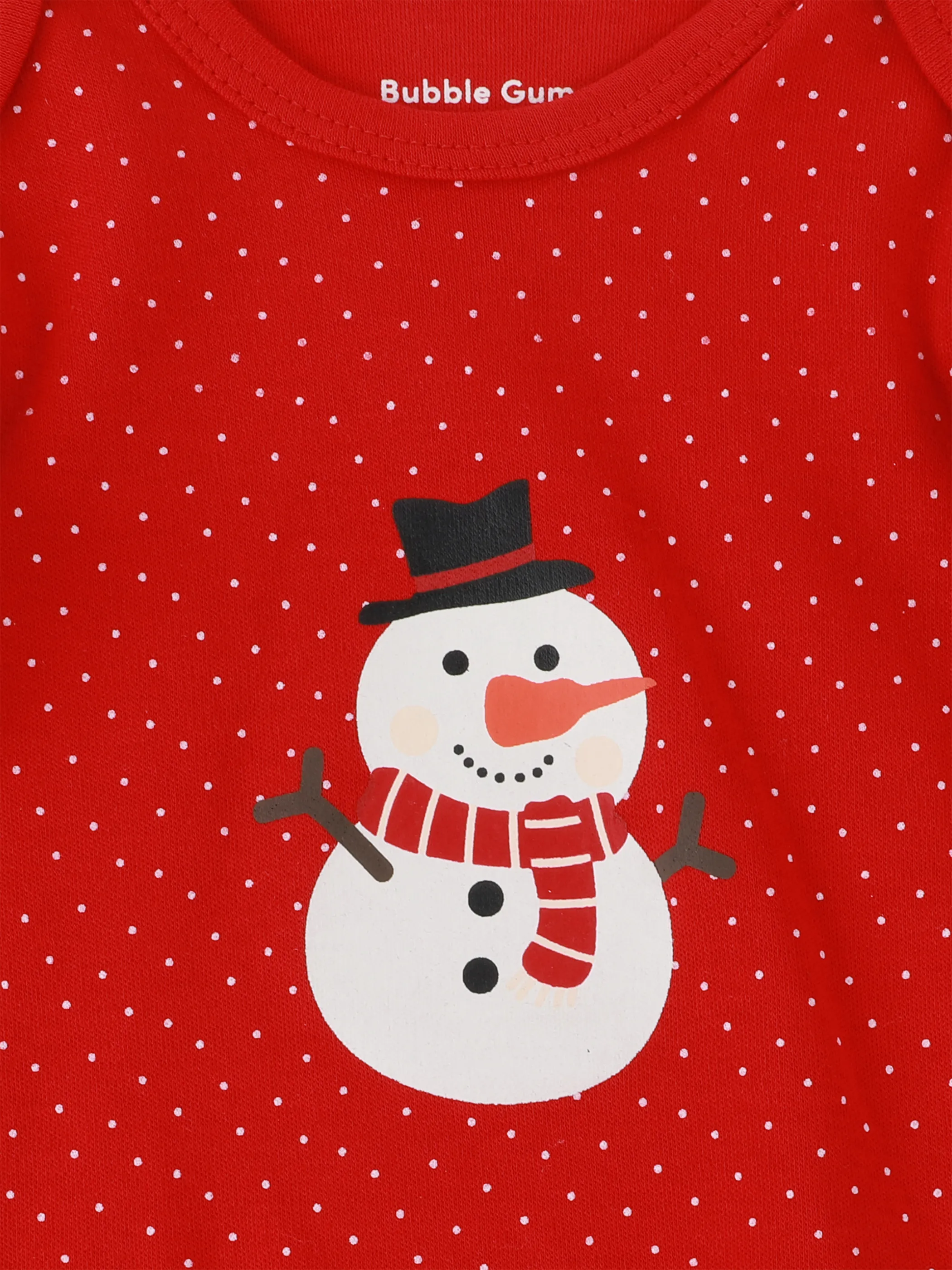 Bubble Gum BU Weihnachtsbody mit Schneemann FP in rot Rot 933669 ROT 3