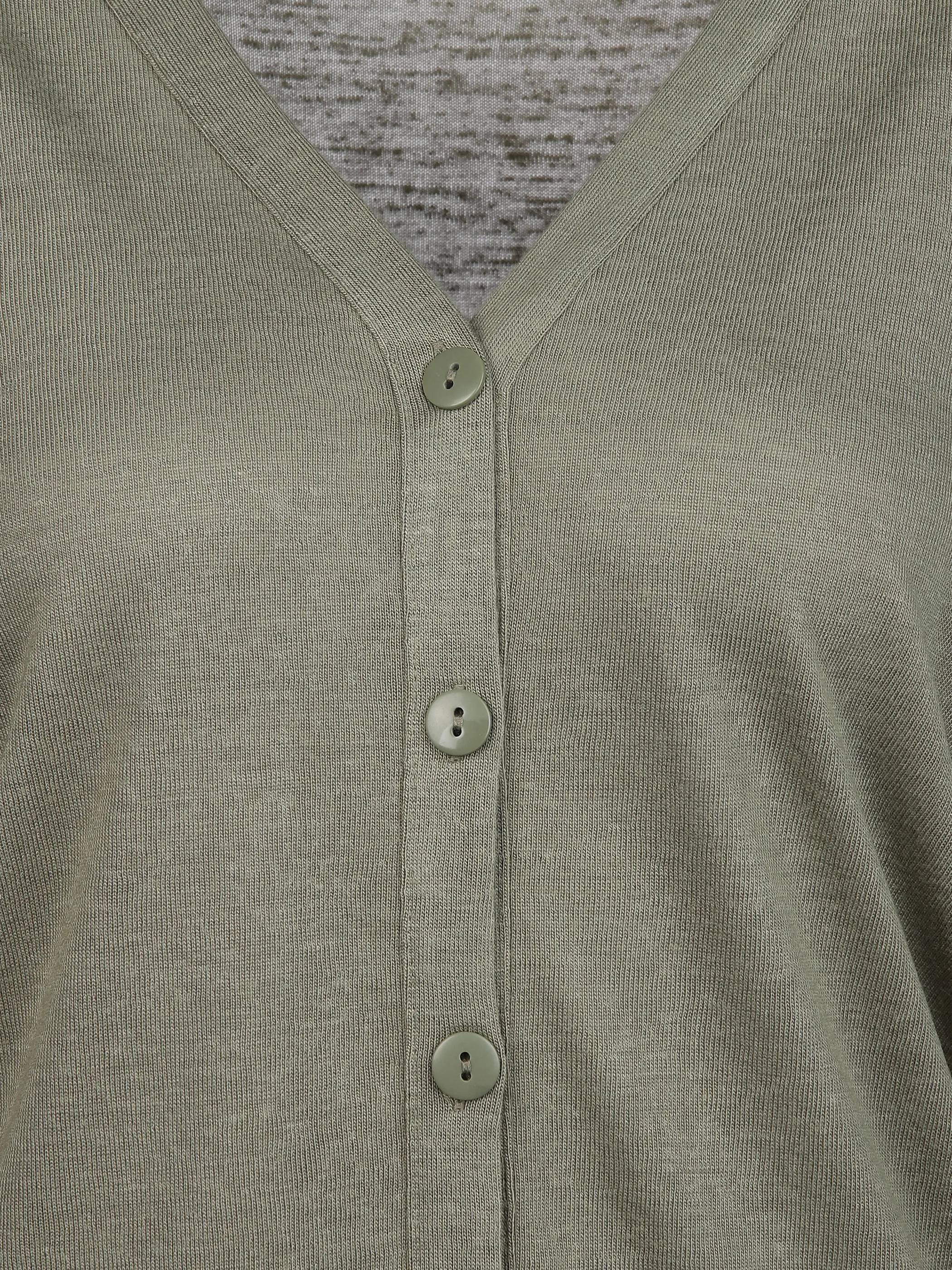 Sure Da-Cardigan m. Knopfleiste Salbei 893234 SALBEI 3
