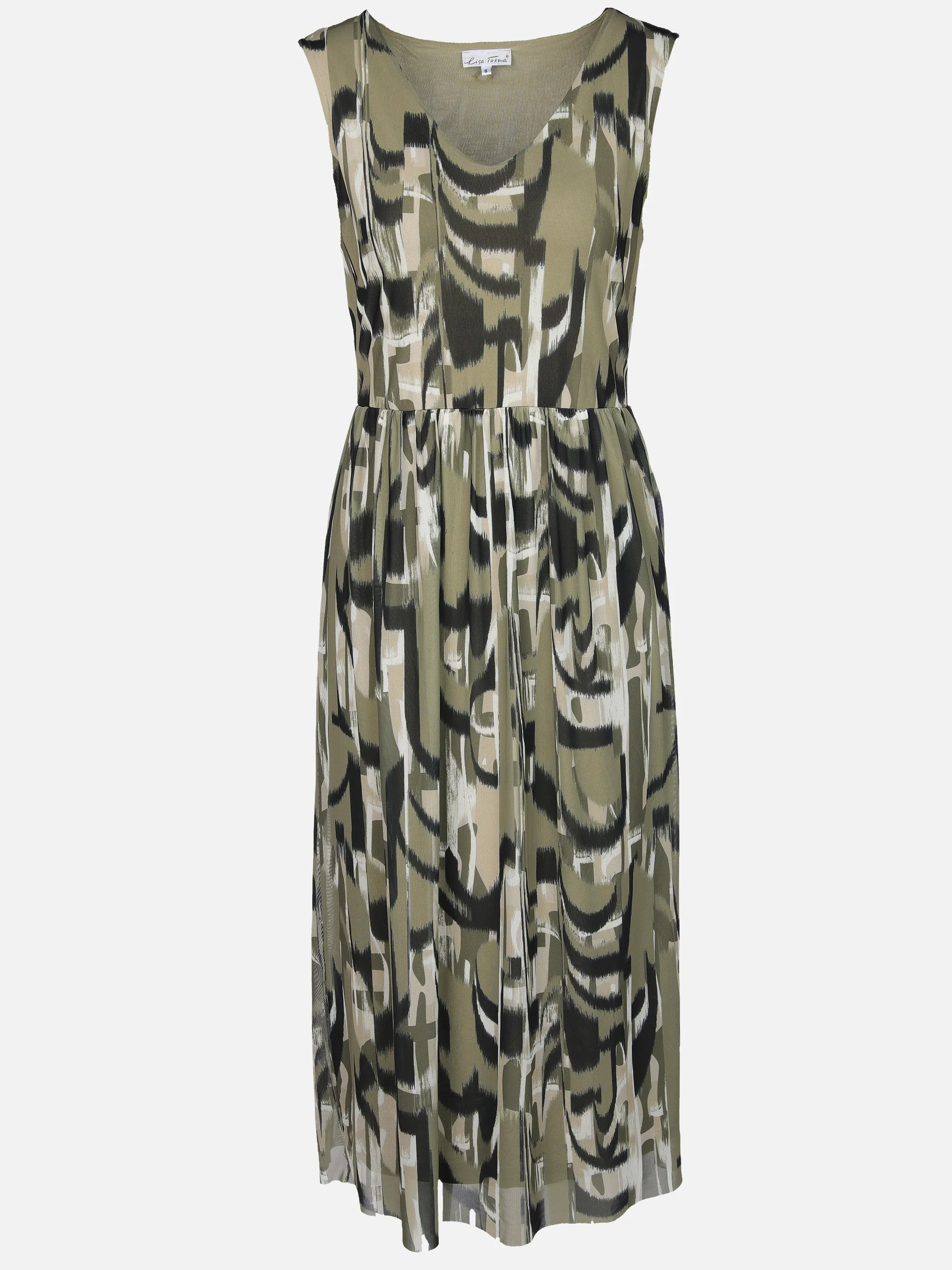 Lisa Tossa Da-Kleid aus Materialmix Oliv 910482 TREK 1
