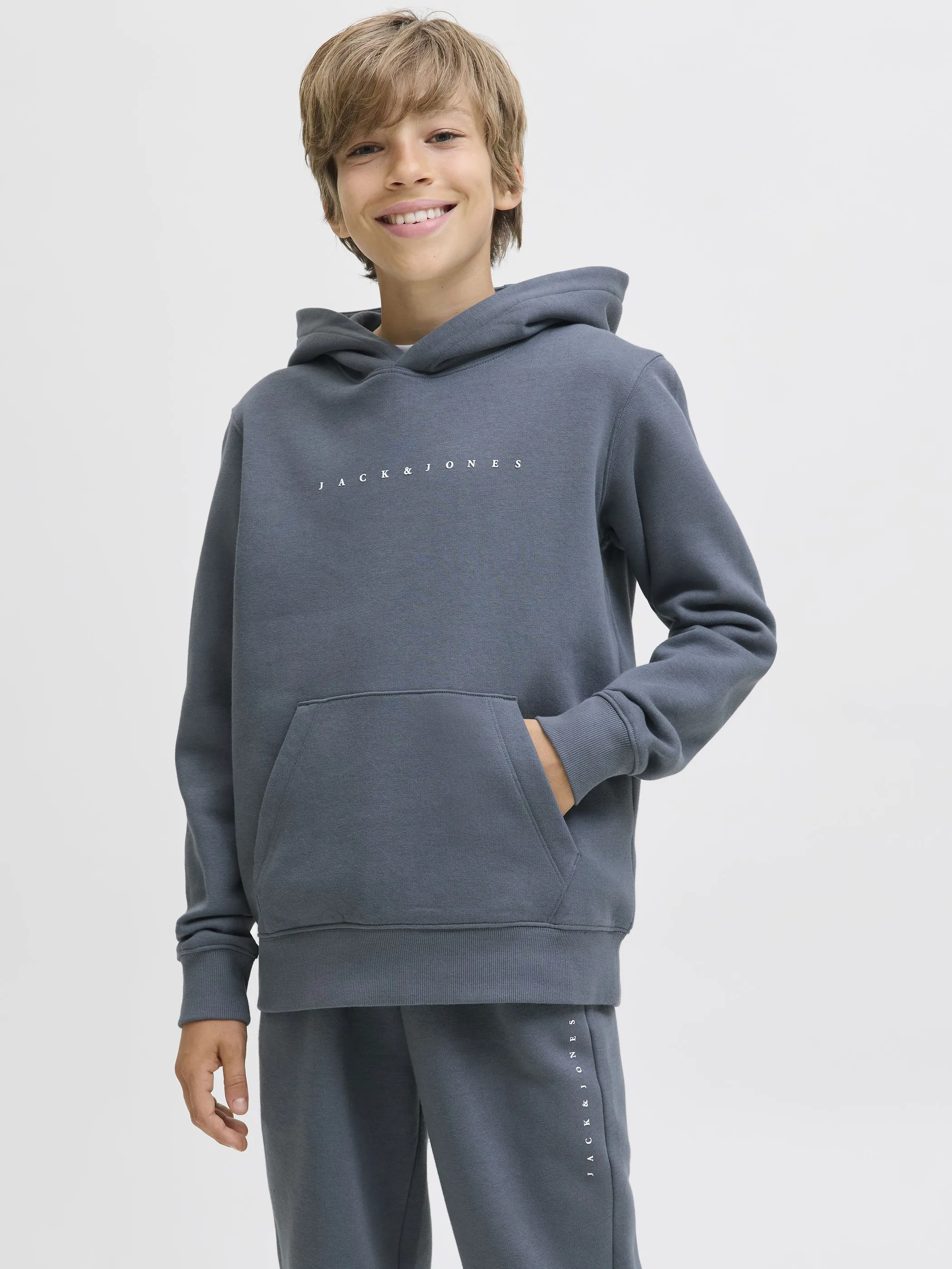 Jack&Jones Junior 12237468 JJESTAR JJ SWEAT HOOD Blau 879587 176707 5