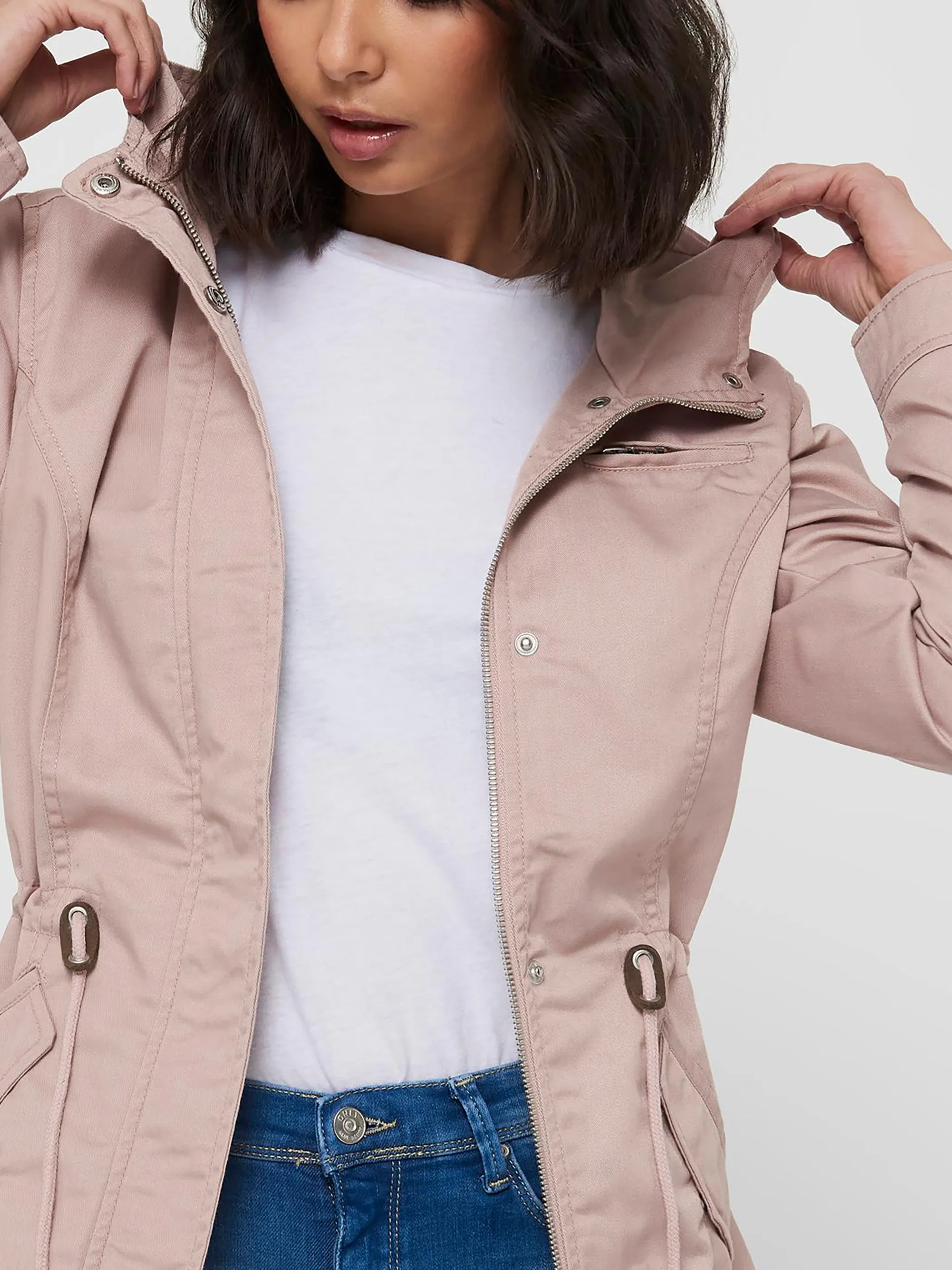 Only 15216452 ONLLORCA CANVAS PARKA Rosa 845810 179899 3