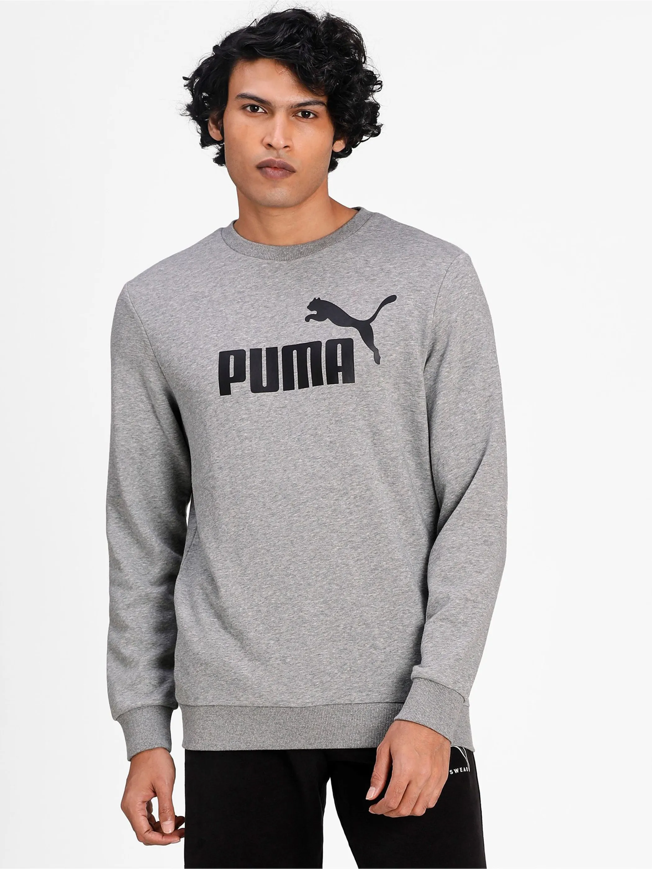 Puma 586680 He-Sweatshirt, Rundhals Grau 856657 03 3 Puma 586680 He-Sweatshirt, Rundhals Grau 856657 03 3