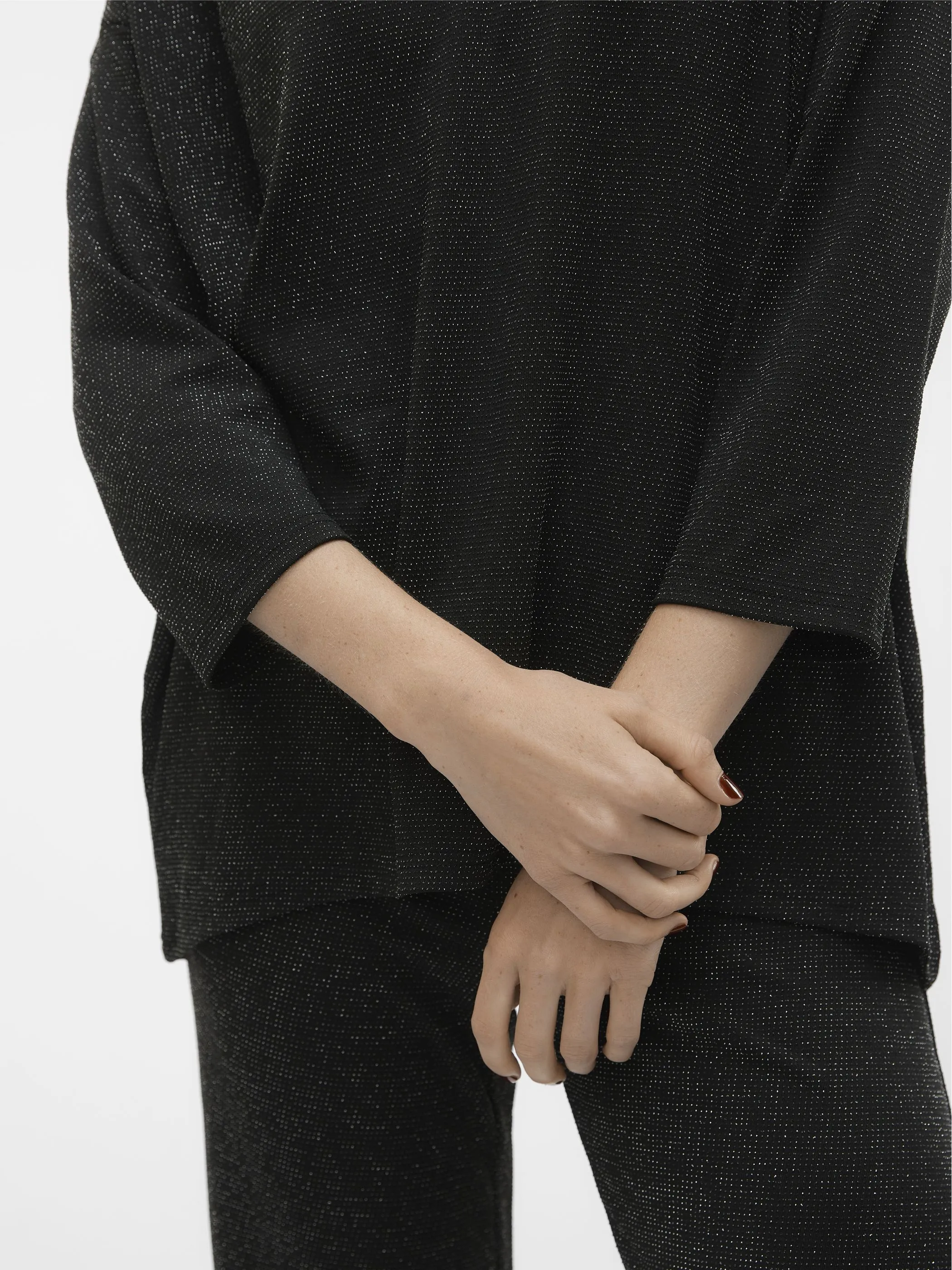 Vero Moda 10296890 VMKANVA 3/4 GLITTER V Schwarz 901307 177868001 3 Vero Moda 10296890 VMKANVA 3/4 GLITTER V Schwarz 901307 177868001 3