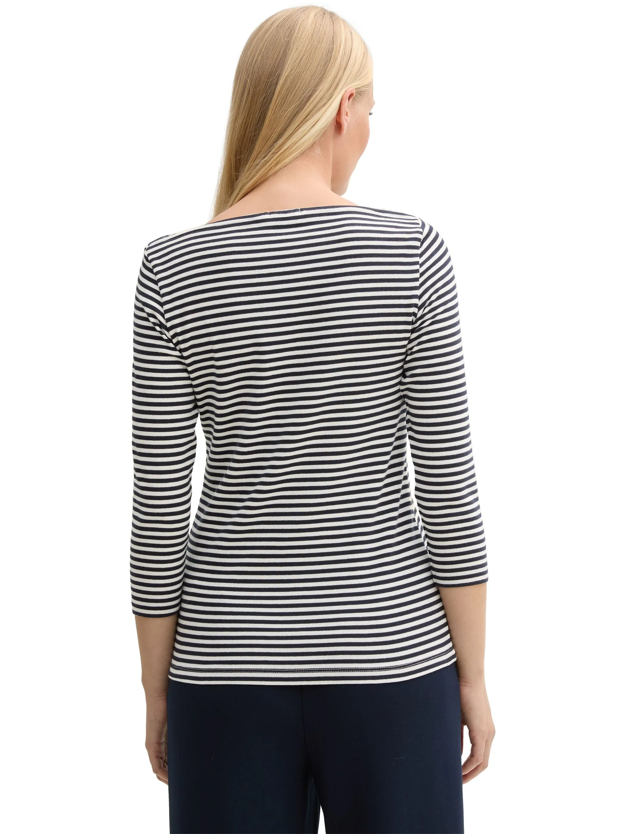 Tom Tailor 1045535 NOS T-shirt striped longsleeve Marine 905958 37370 3