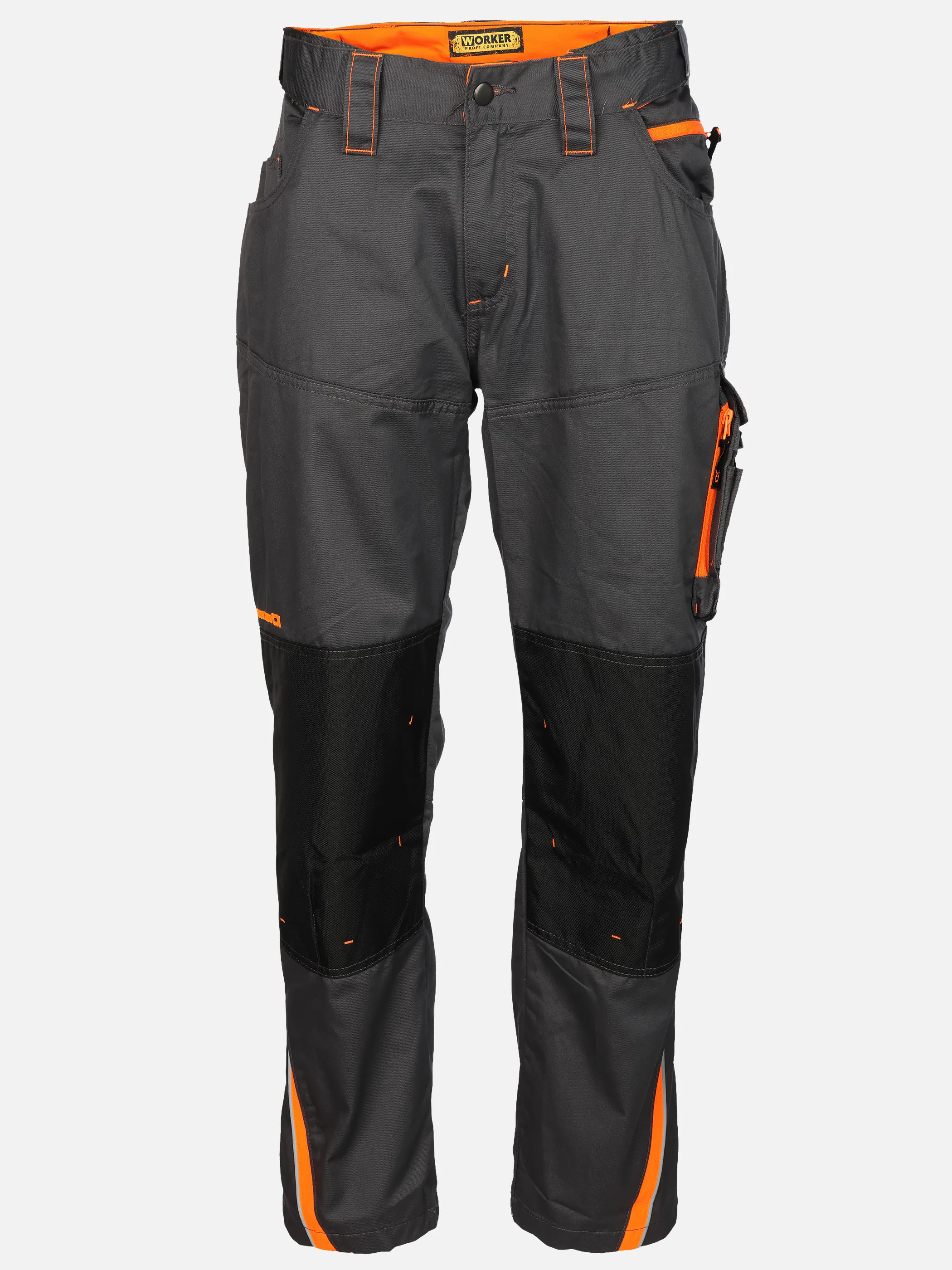 Worker He. Arbeitshose Neon Grau 929610 AN N ORANG 1