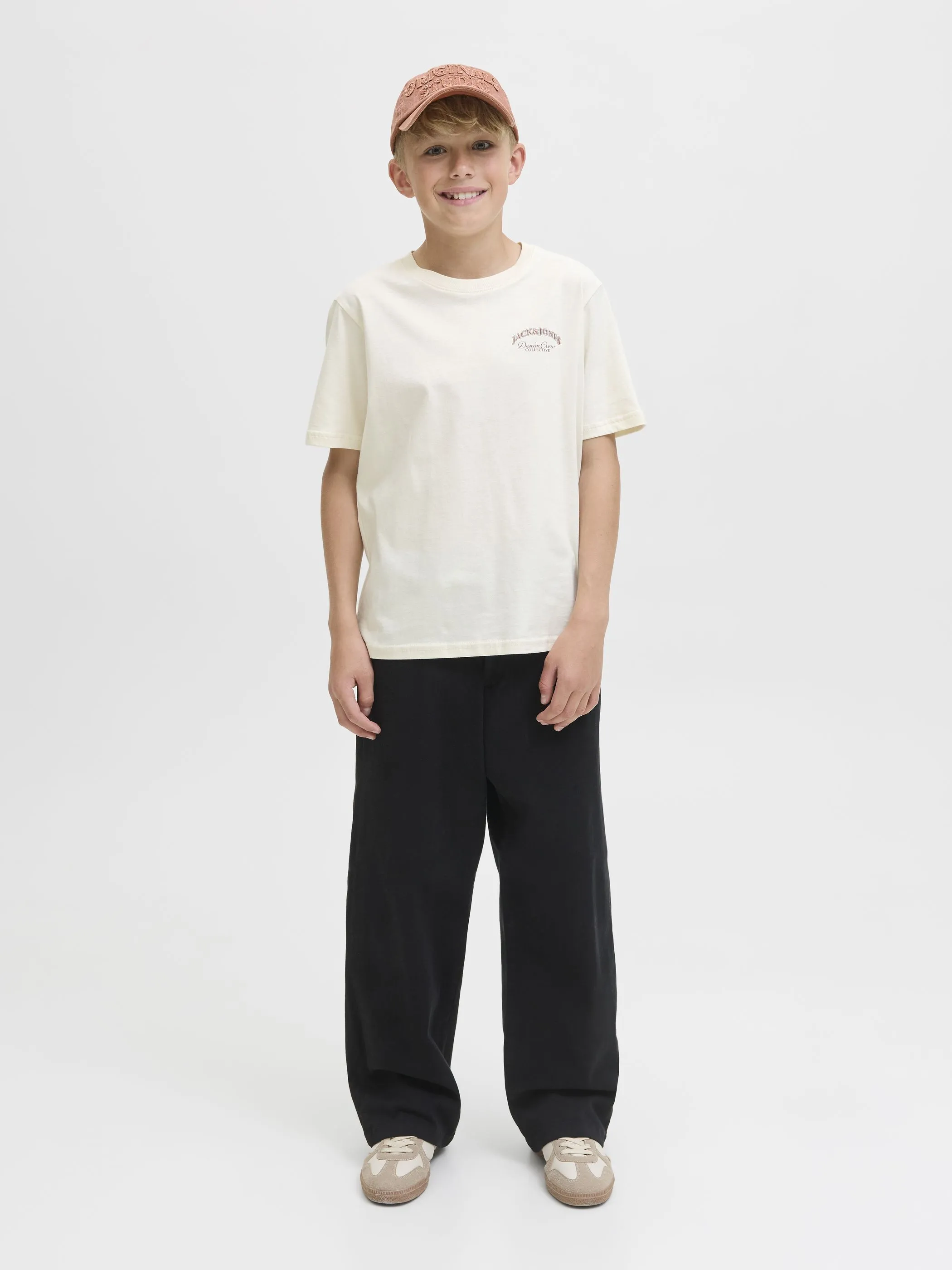 Jack&Jones Junior 12269310 JJEBRANDES BACKP RELAXED TEE SS SN Weiß 920131 177620 4