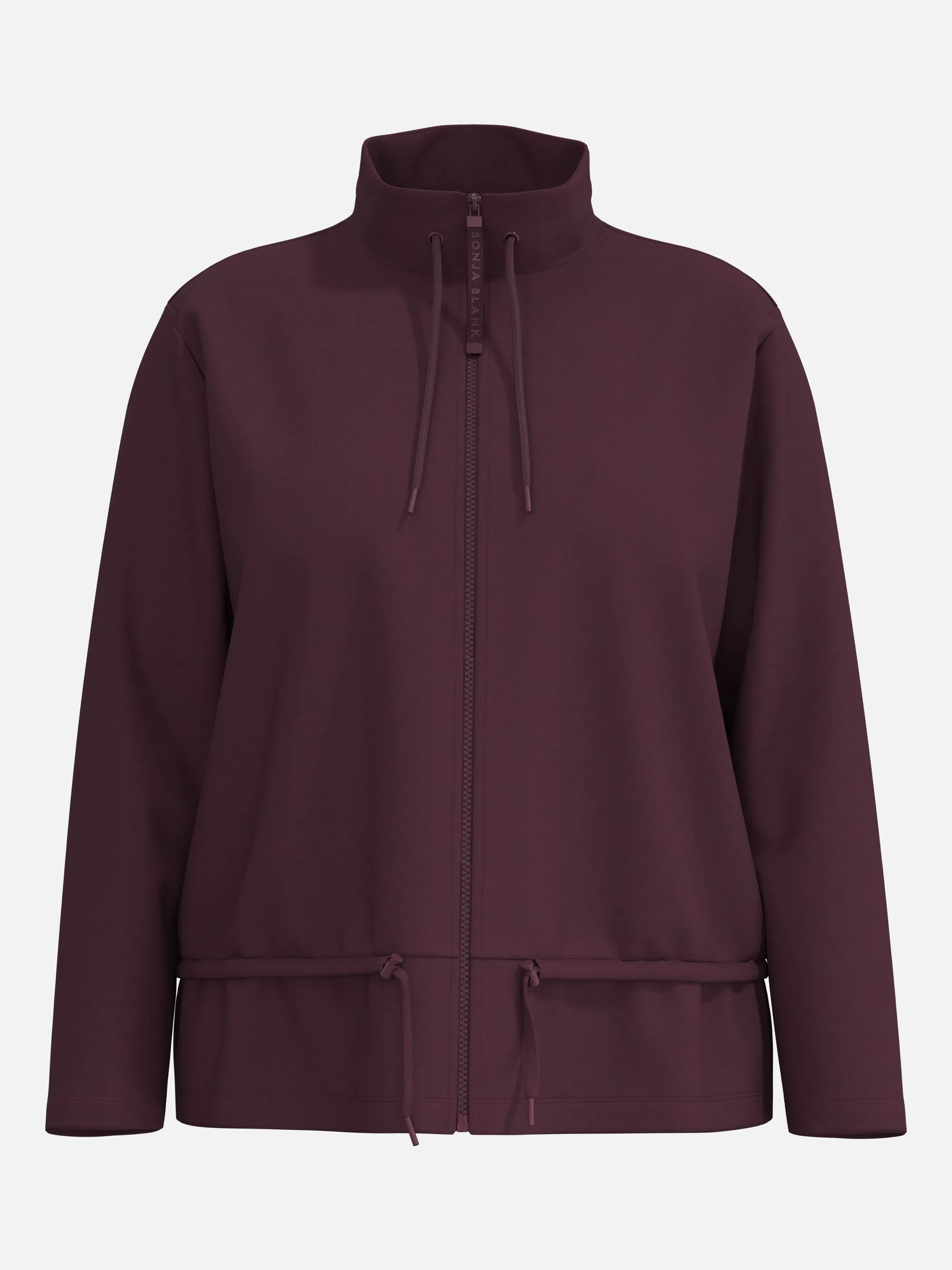 Sonja Blank Da-gr.Gr. Sweatjacke Rot 930004 AUBERGINE 1