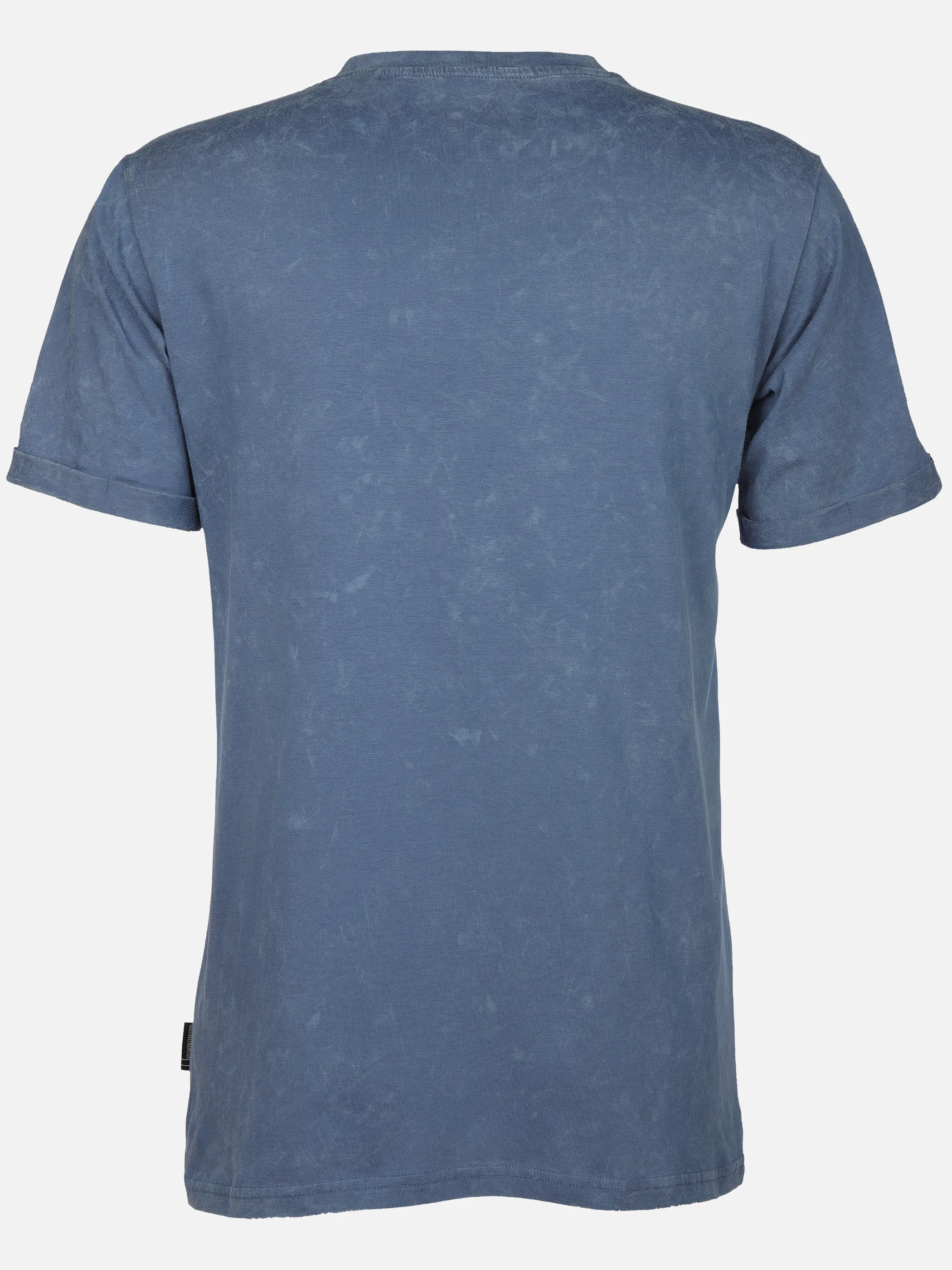 Southern Territory He. Henleyshirt 1/2 Arm alloverprint Marine 910641 NAVY 2