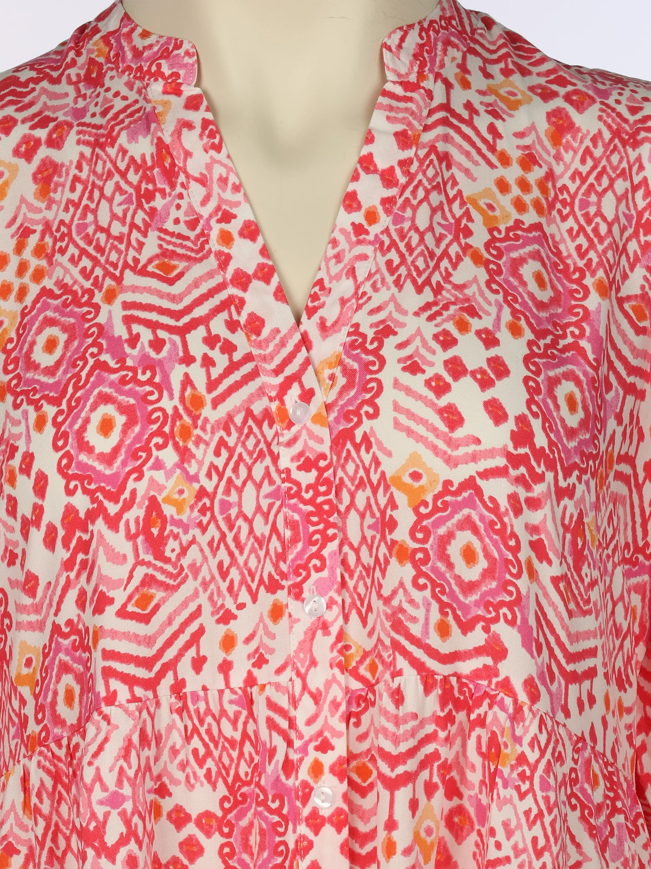 Only Carmakoma 15344321 CARMILANA 3/4 DRESS W Weiß 922445 177922002 3