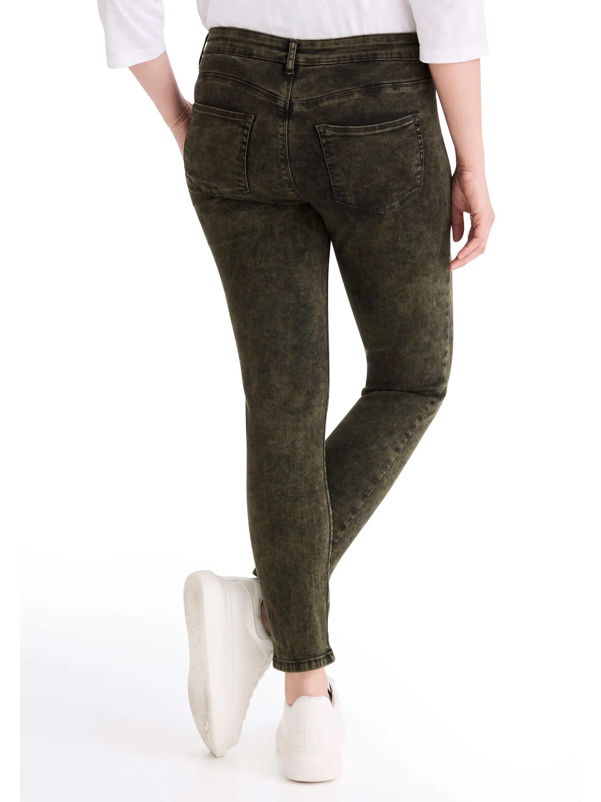 Stooker DOB 22900980007747 Da. Hosen lang, Oliv 888723 7747 2