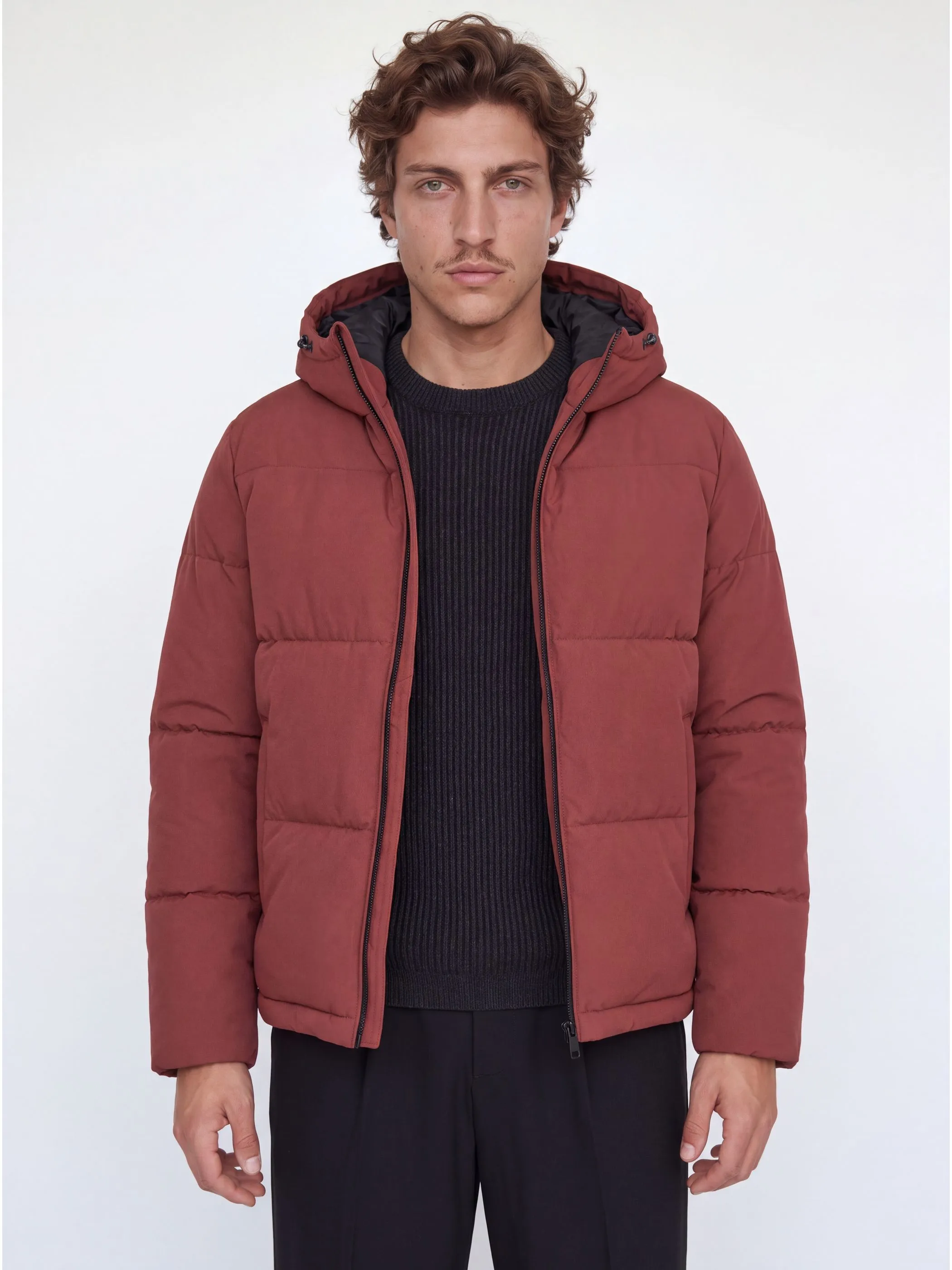 Jack Jones 12303930 JJGALAXY PUFFER JACKE Rot 930733 176012 1