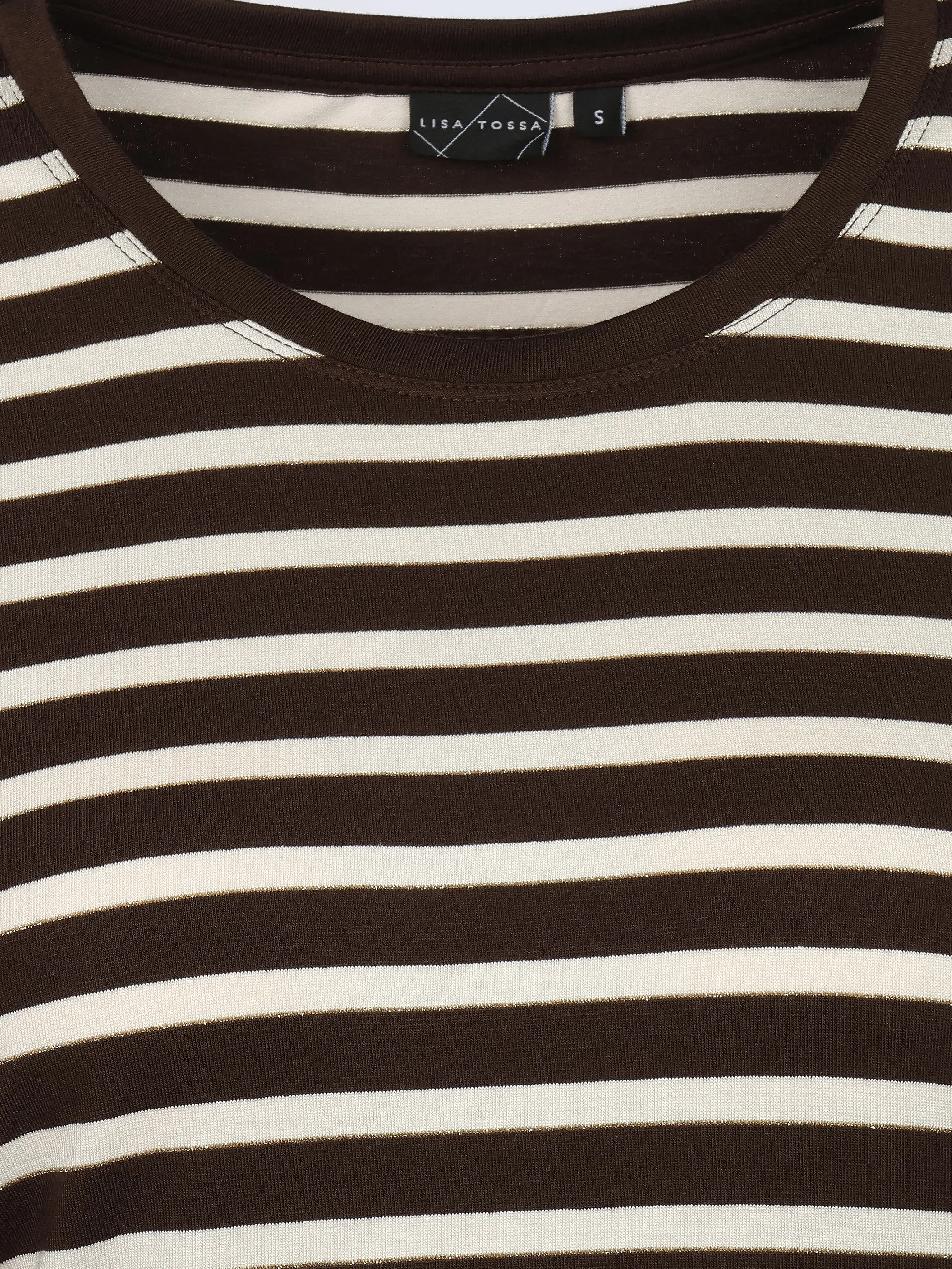 Lisa Tossa Da.Ringelshirt m. Lurex Braun 933072 JAVA 3