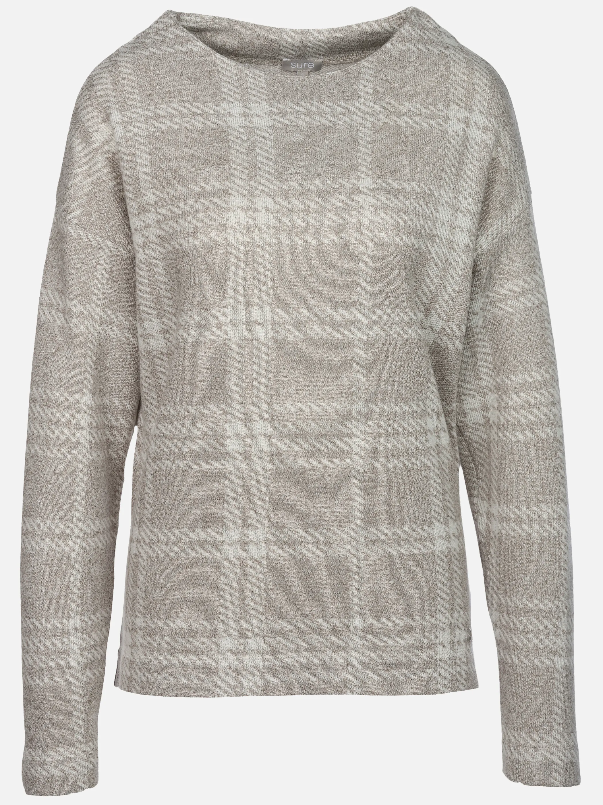 Sure Da-Jacquard Sweatshirt Beige 932951 KARO 1