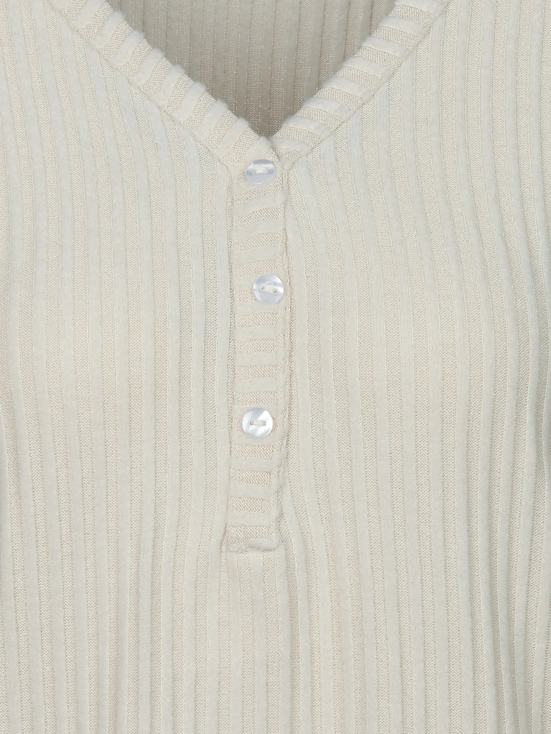 Sure Da. Schlafshirt mit Knöpfen Weiß 930563 ECRU 3