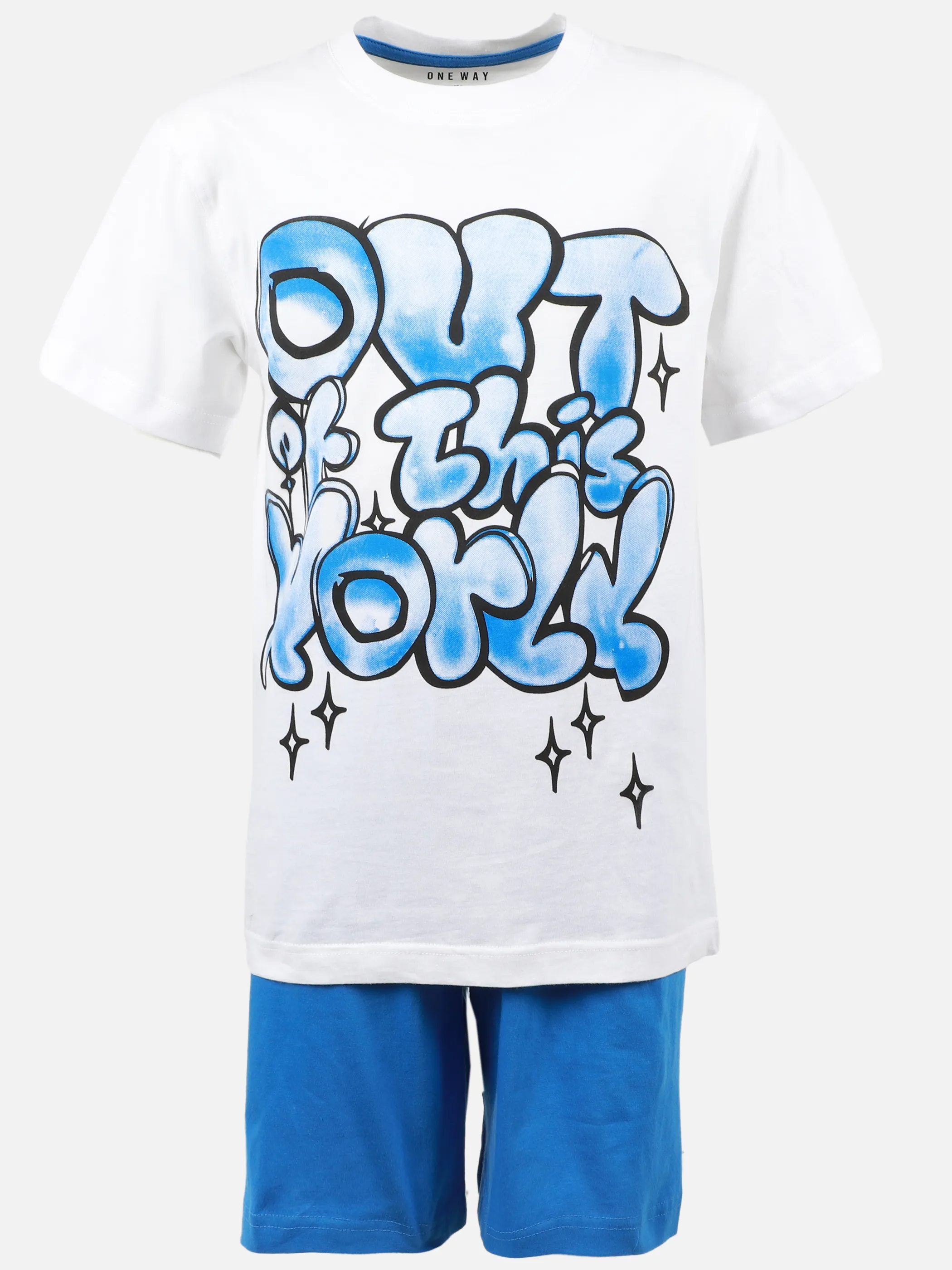 Bubble Gum KJ Schlafanzug kurz Graffiti Weiß 907738 WEIß 1 Bubble Gum KJ Schlafanzug kurz Graffiti Weiß 907738 WEIß 1