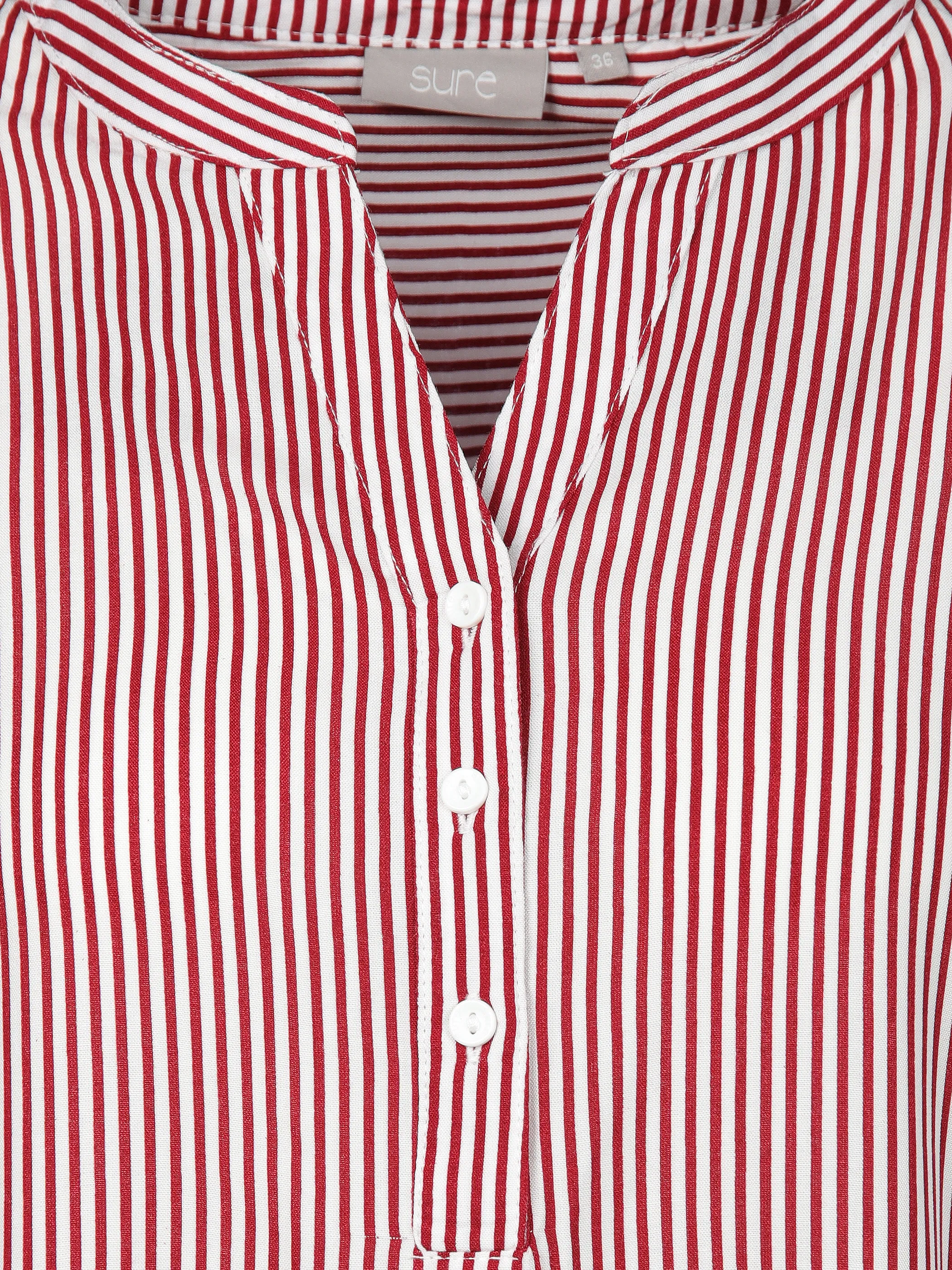 Sure Da-Streifenbluse Rot 896634 WEIßROT 3