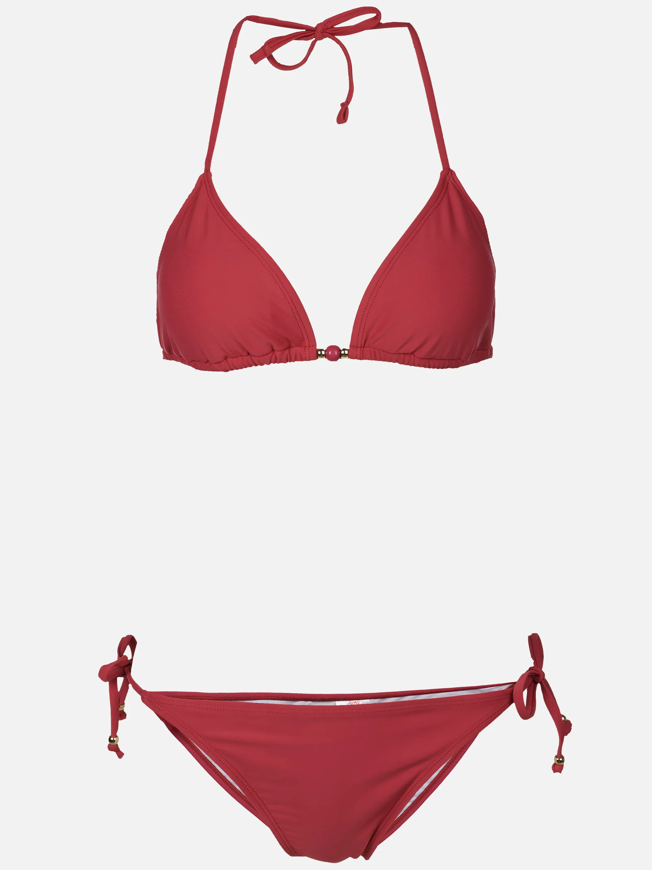 Grinario Sports Da-Bikini Set, Trinagel, m. Perlen Rot 923133 BERRY 1