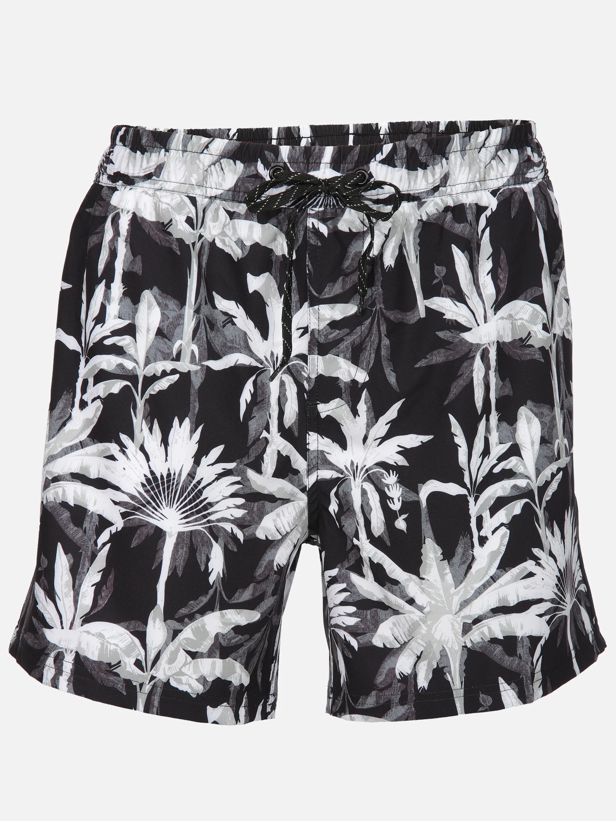 Grinario Sports He-Badehose Palme AOP Schwarz 906599 BLACK 1