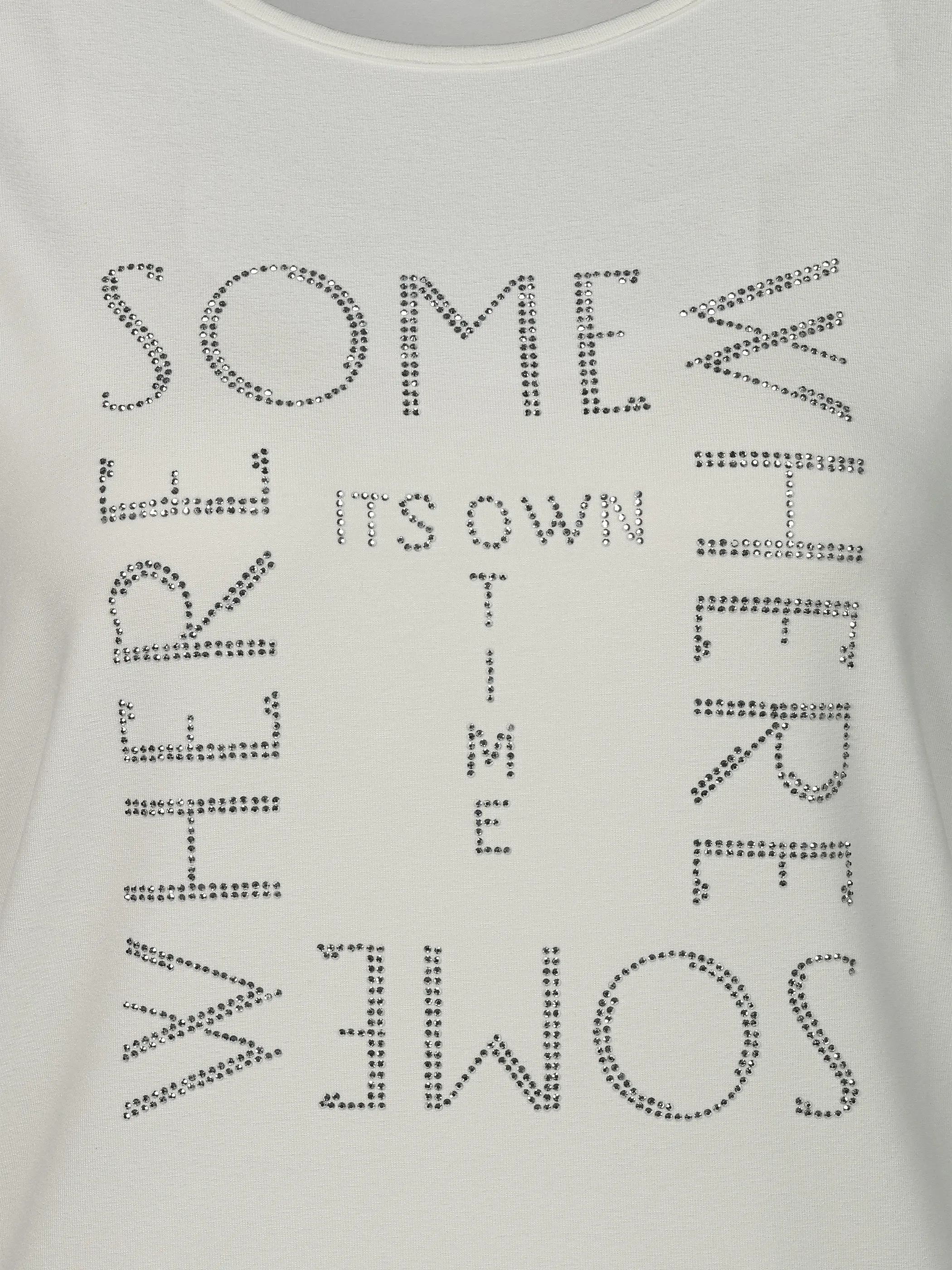 Lisa Tossa Da-Shirt mit Strassapplikation Weiß 924195 WHITE 3