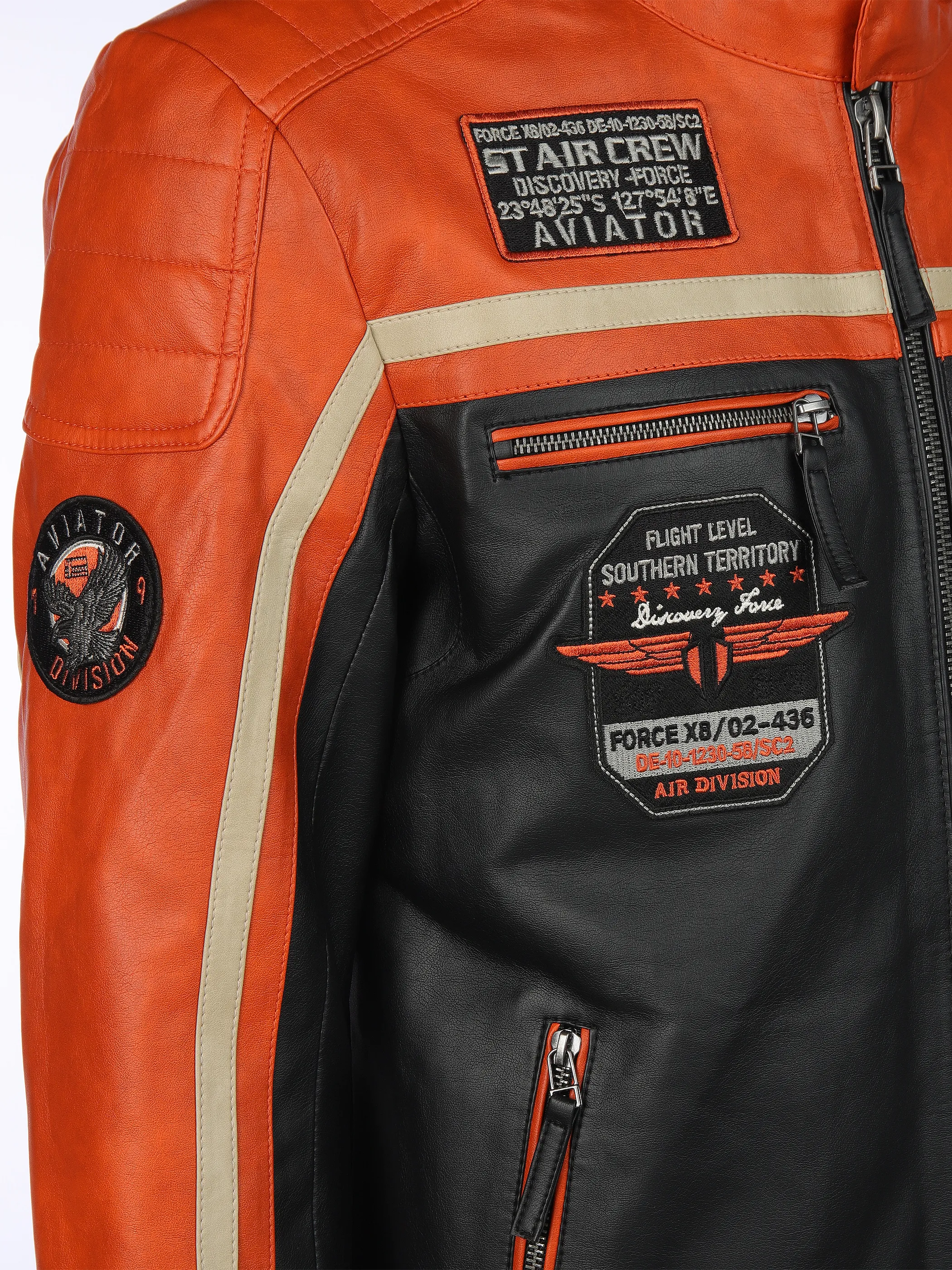 Southern Territory He. Bikerjacke orange RV Orange 903544 OR/SW 4 Southern Territory He. Bikerjacke orange RV Orange 903544 OR/SW 4