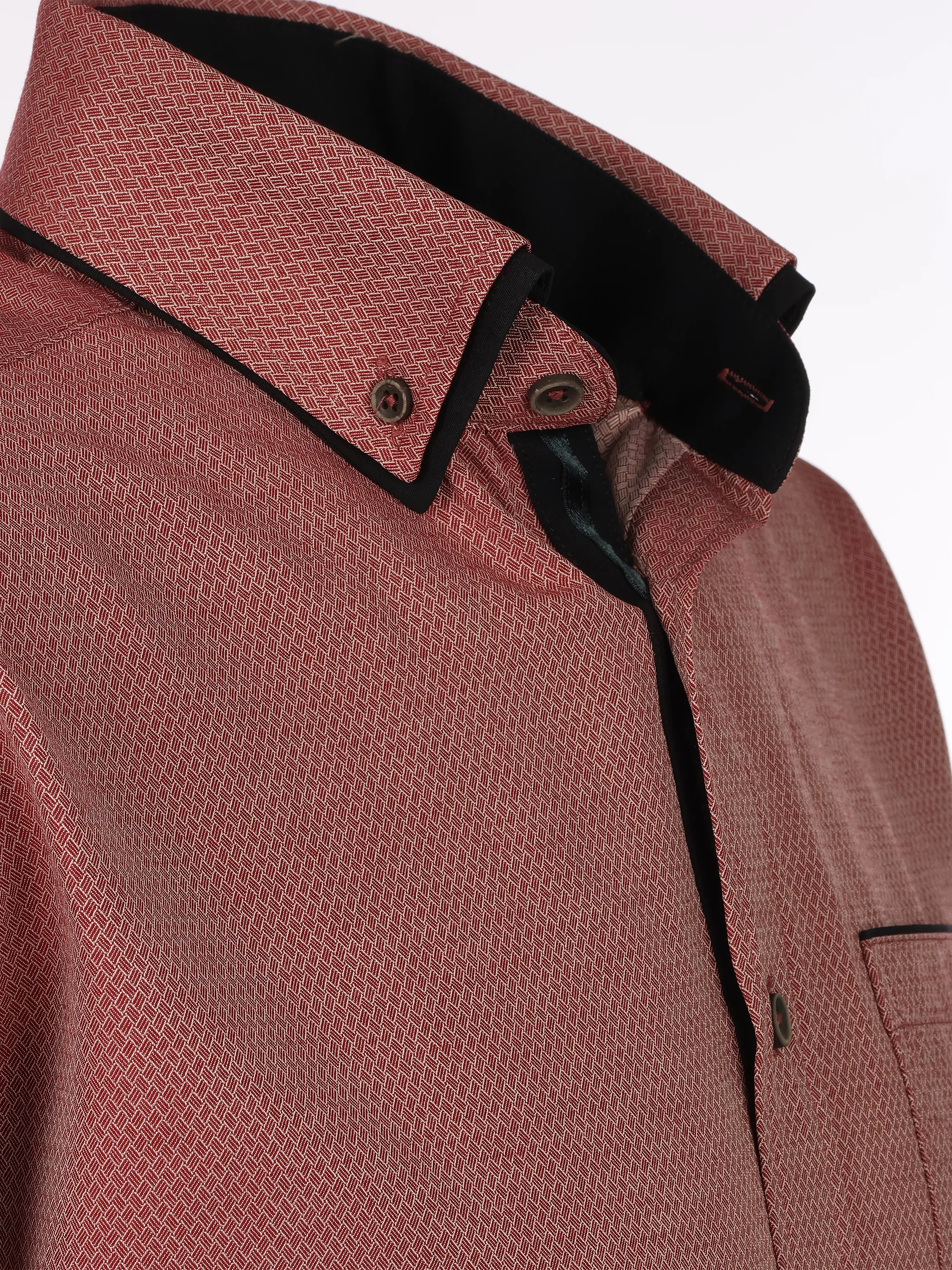 Jim Spencer He. Cityhemd 1/2 Arm celebrate Rot 928342 RED 3