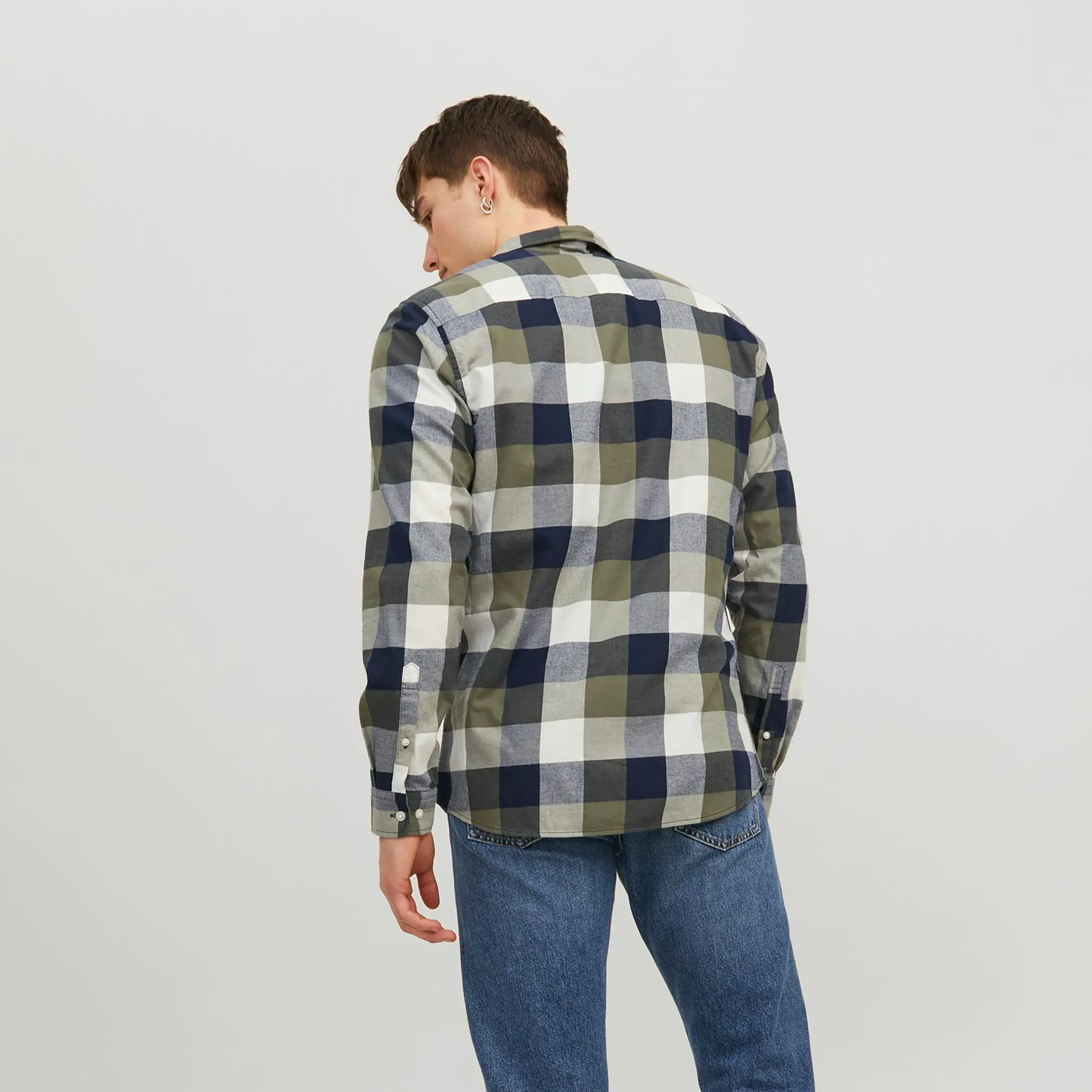 Jack Jones 12235965 JJEBUFFALO TWILL SHIR Grün 878871 176003 2