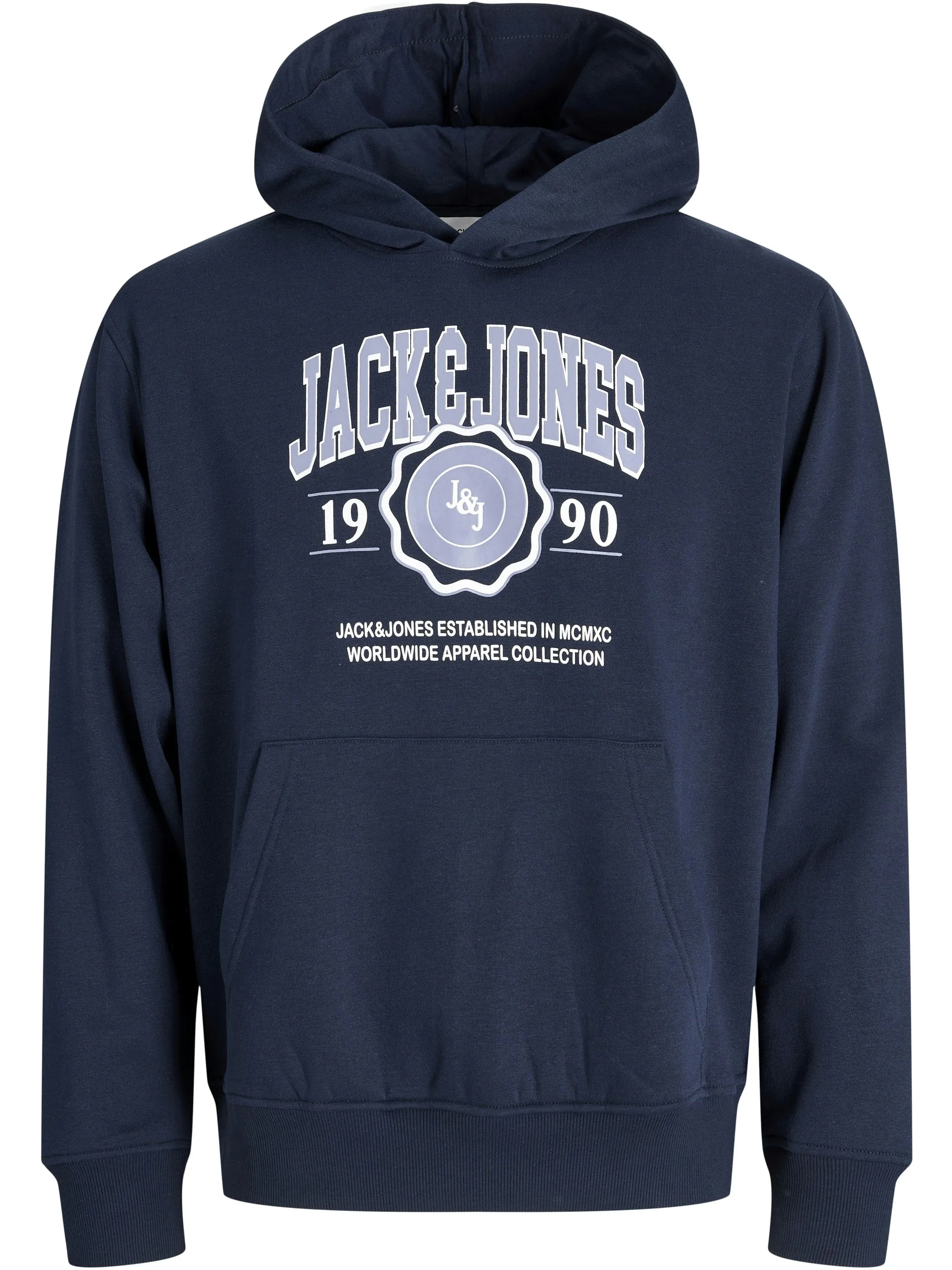 Jack Jones 12278640 JJMAKO SWEAT HOOD Blau 925548 175917 1